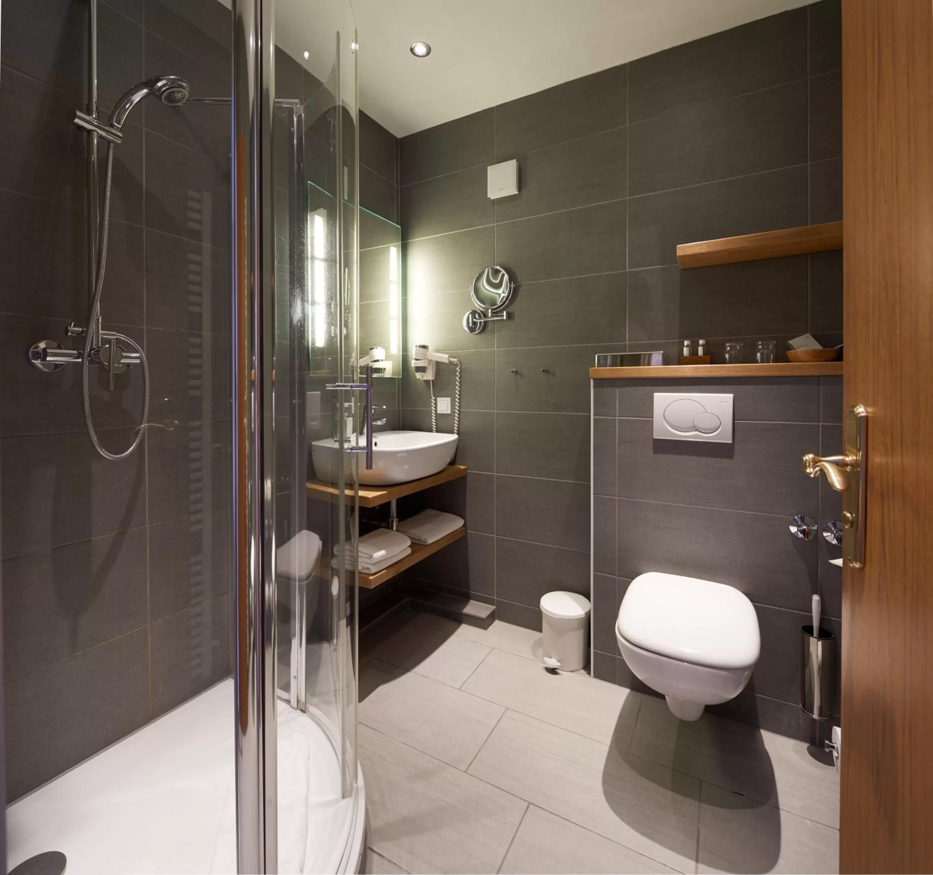 Bathroom in NaturKulturHotel Stumpf