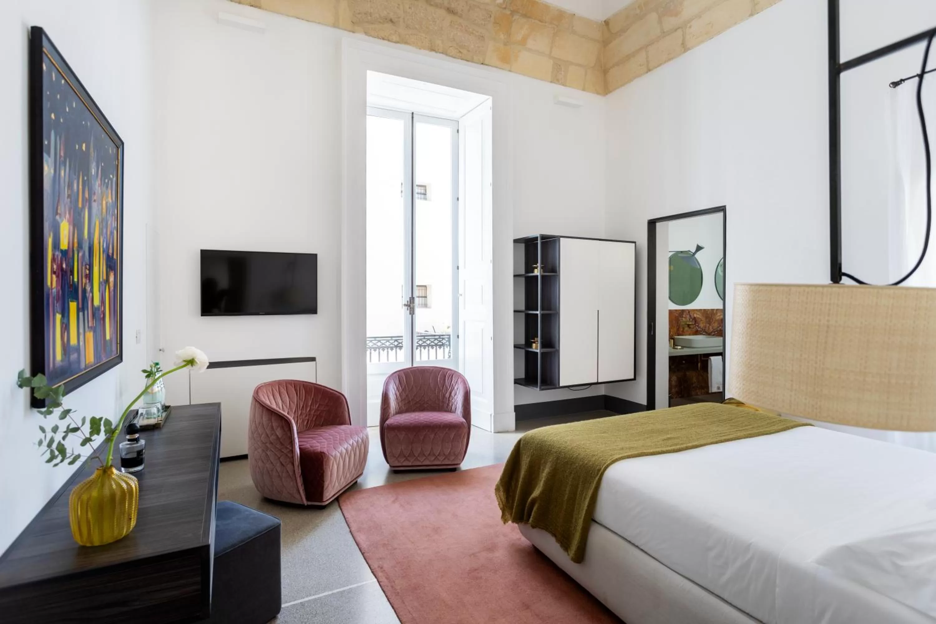 TV and multimedia, Bed in Palazzo De Noha - Boutique Hotel