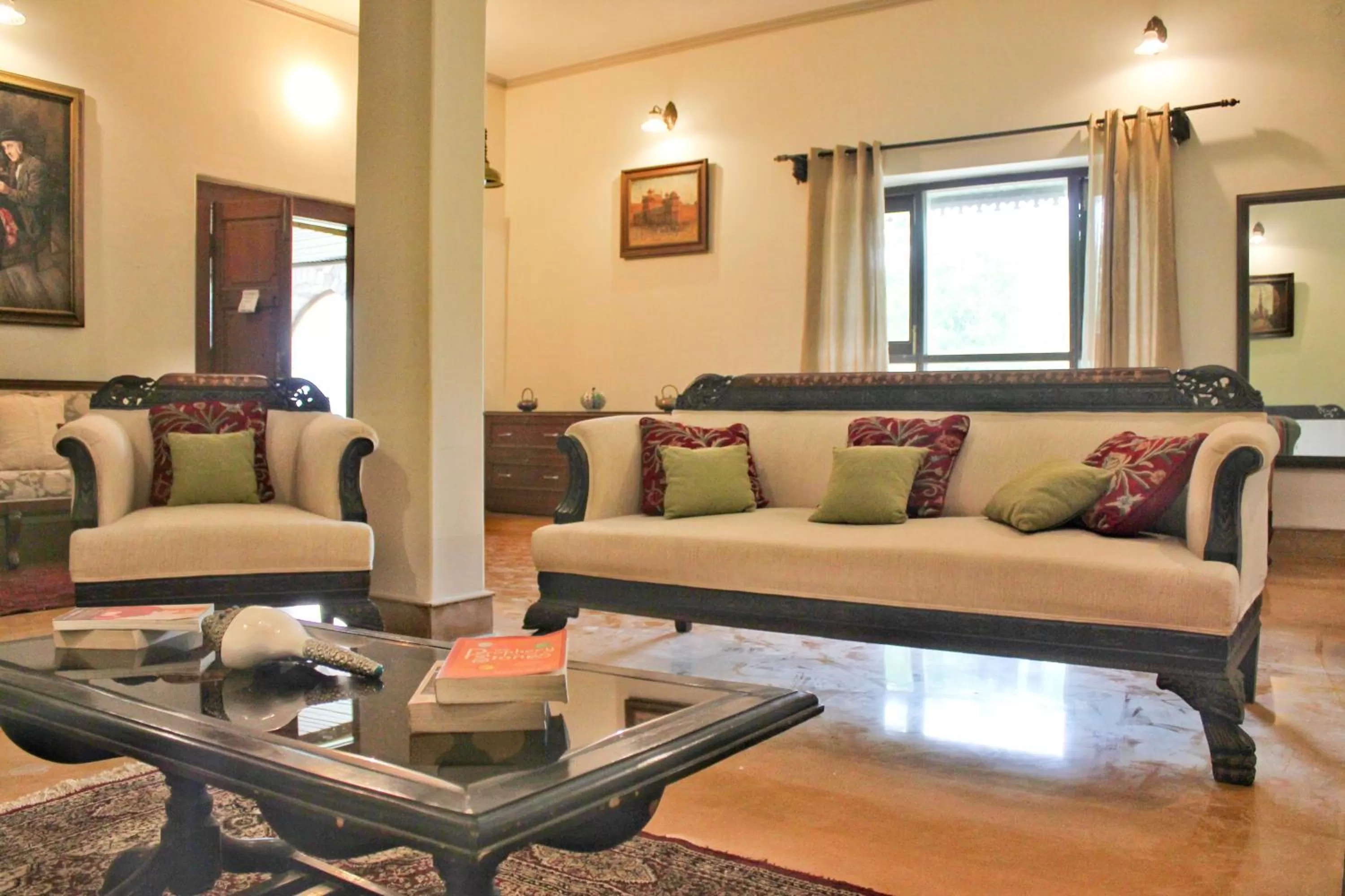 Living room in Tree of Life Resort Dehradun Foothills