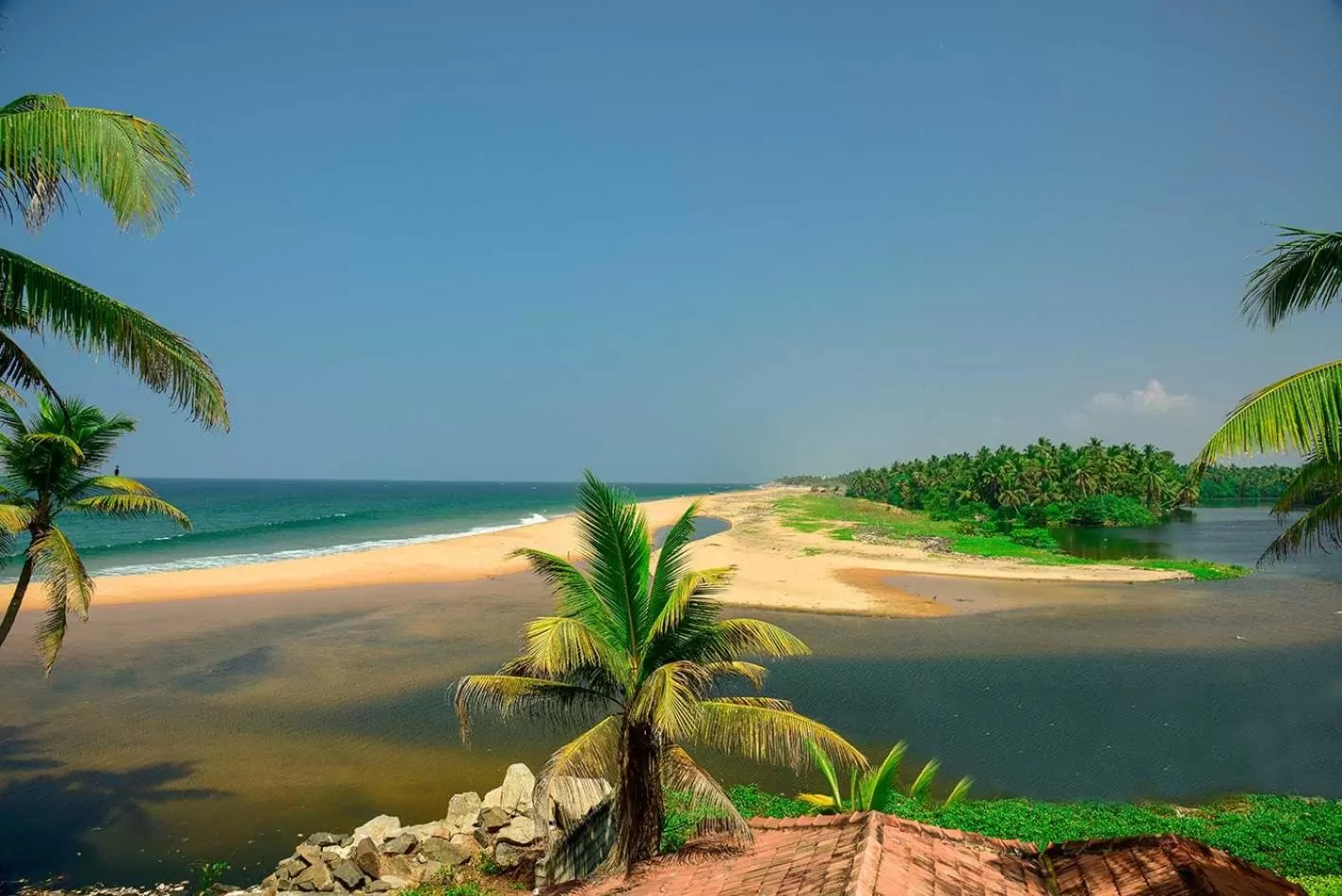 Natural landscape in Beach and Lake Ayurvedic Resort, Kovalam