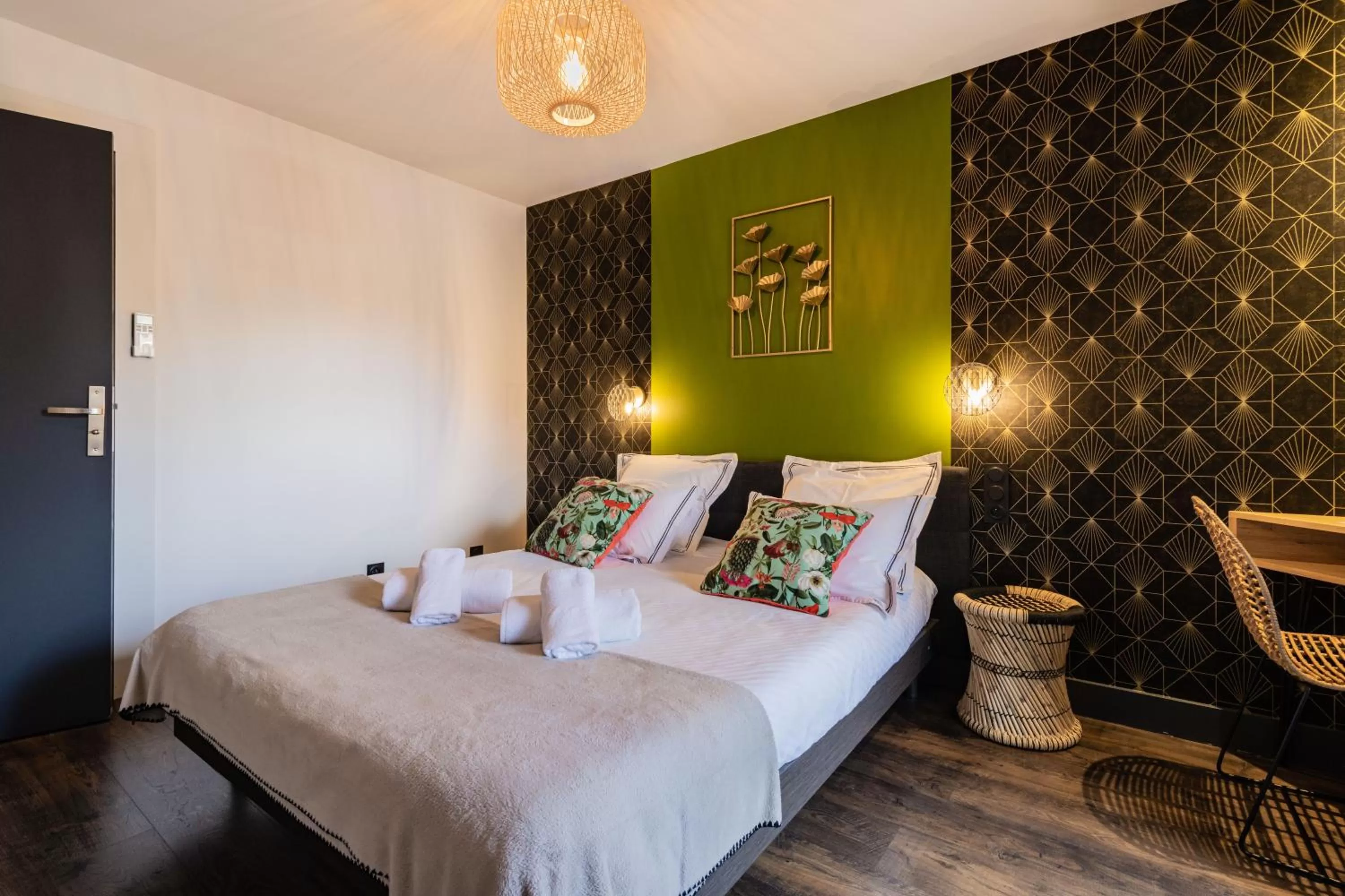 Bed in Chambre D'hôtes Chez Dom