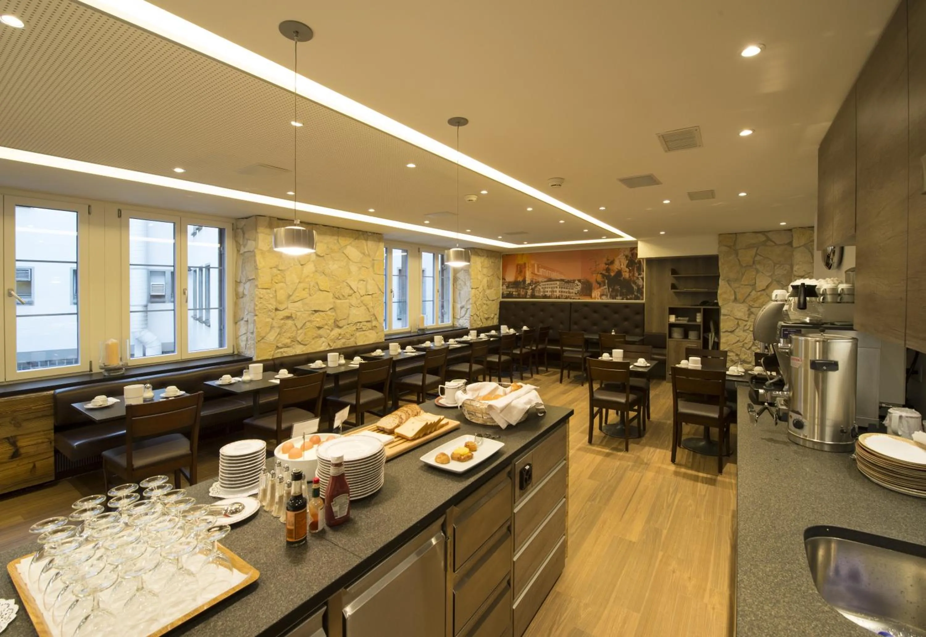 Continental breakfast in Alexander Guesthouse Zurich Old Town