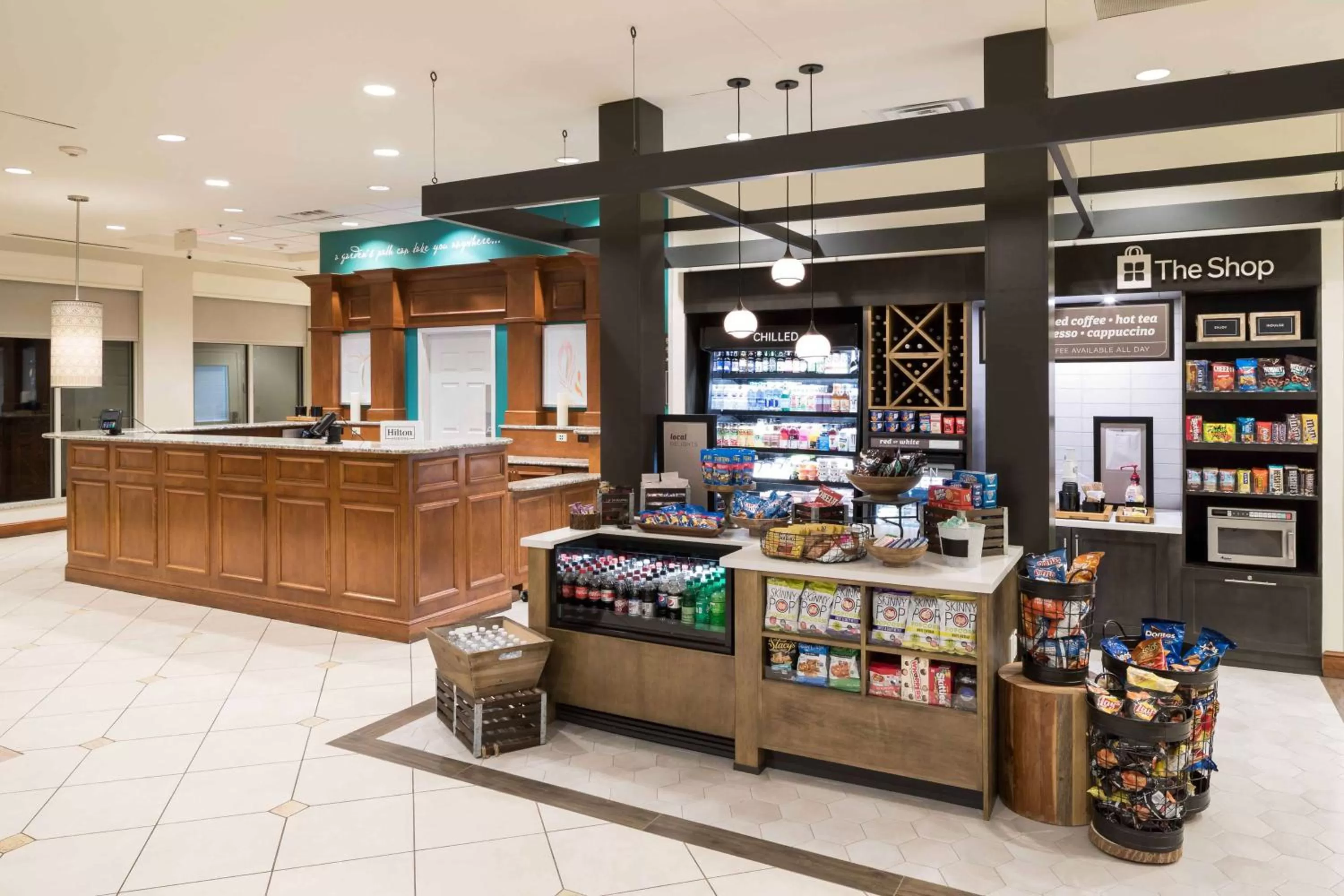 Lobby or reception in Hilton Garden Inn Lake Forest Mettawa