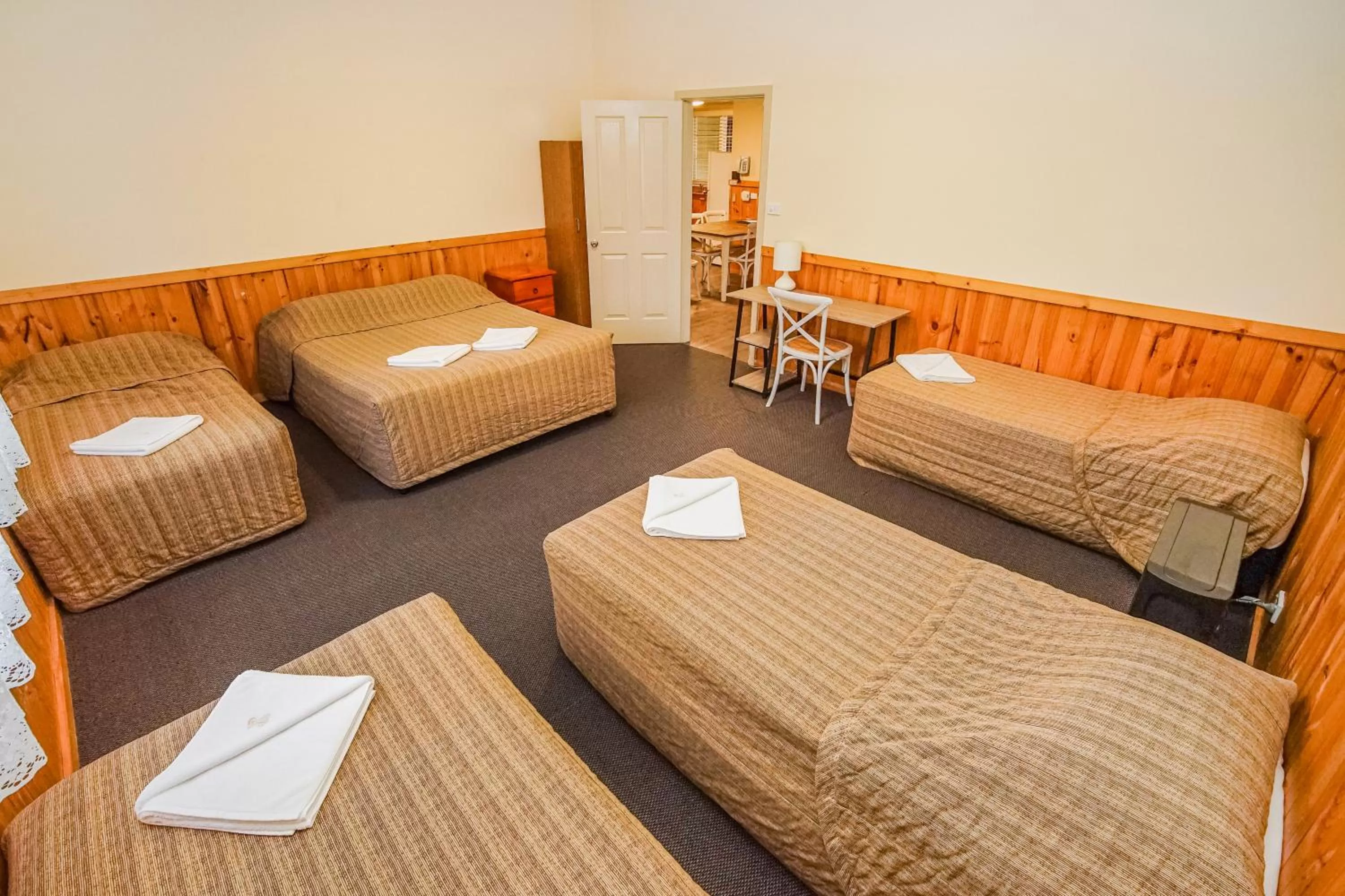 Bed in Black Gold Motel