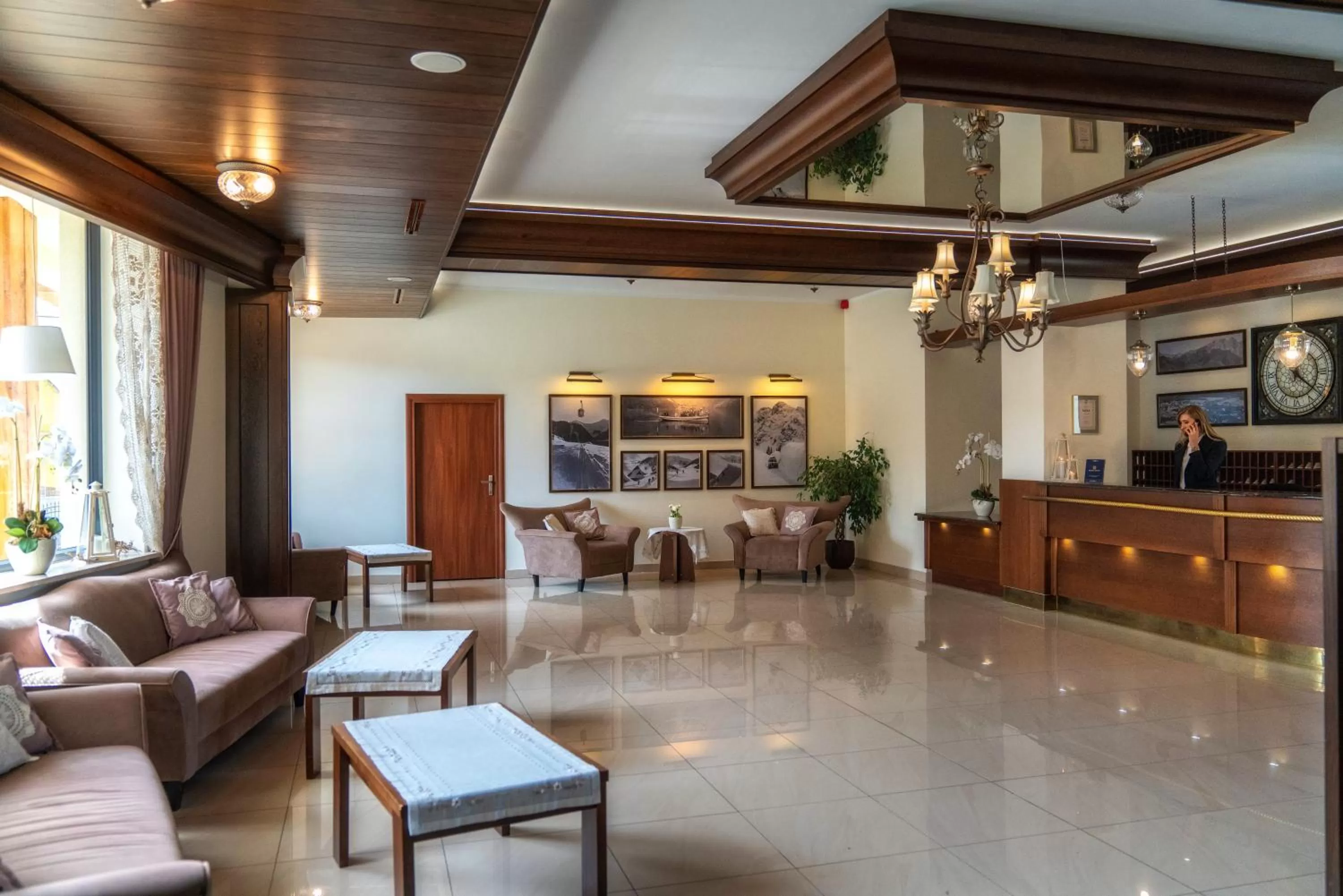 Lobby or reception in Hotel Tatra