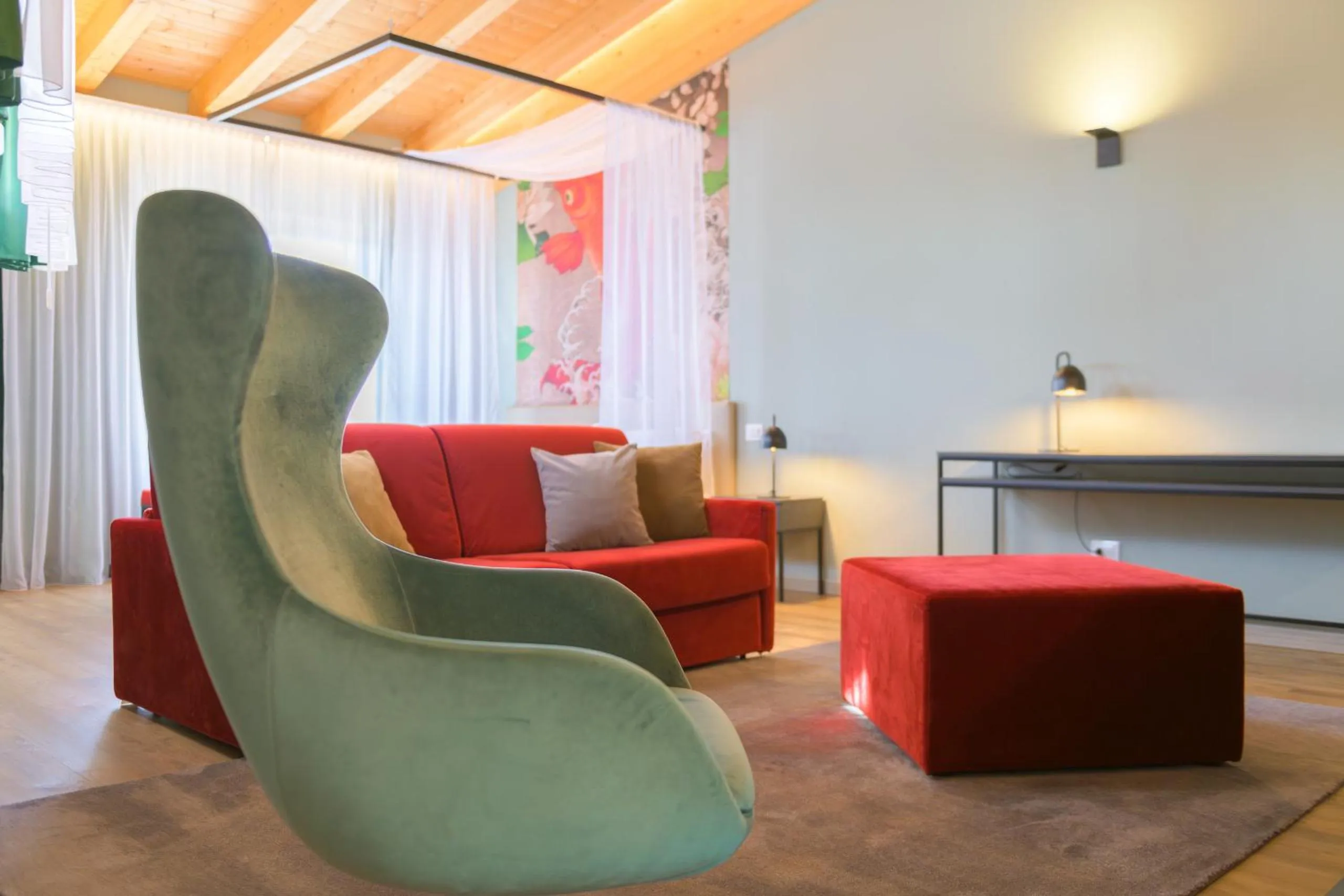 Living room in Regina del Garda Suite