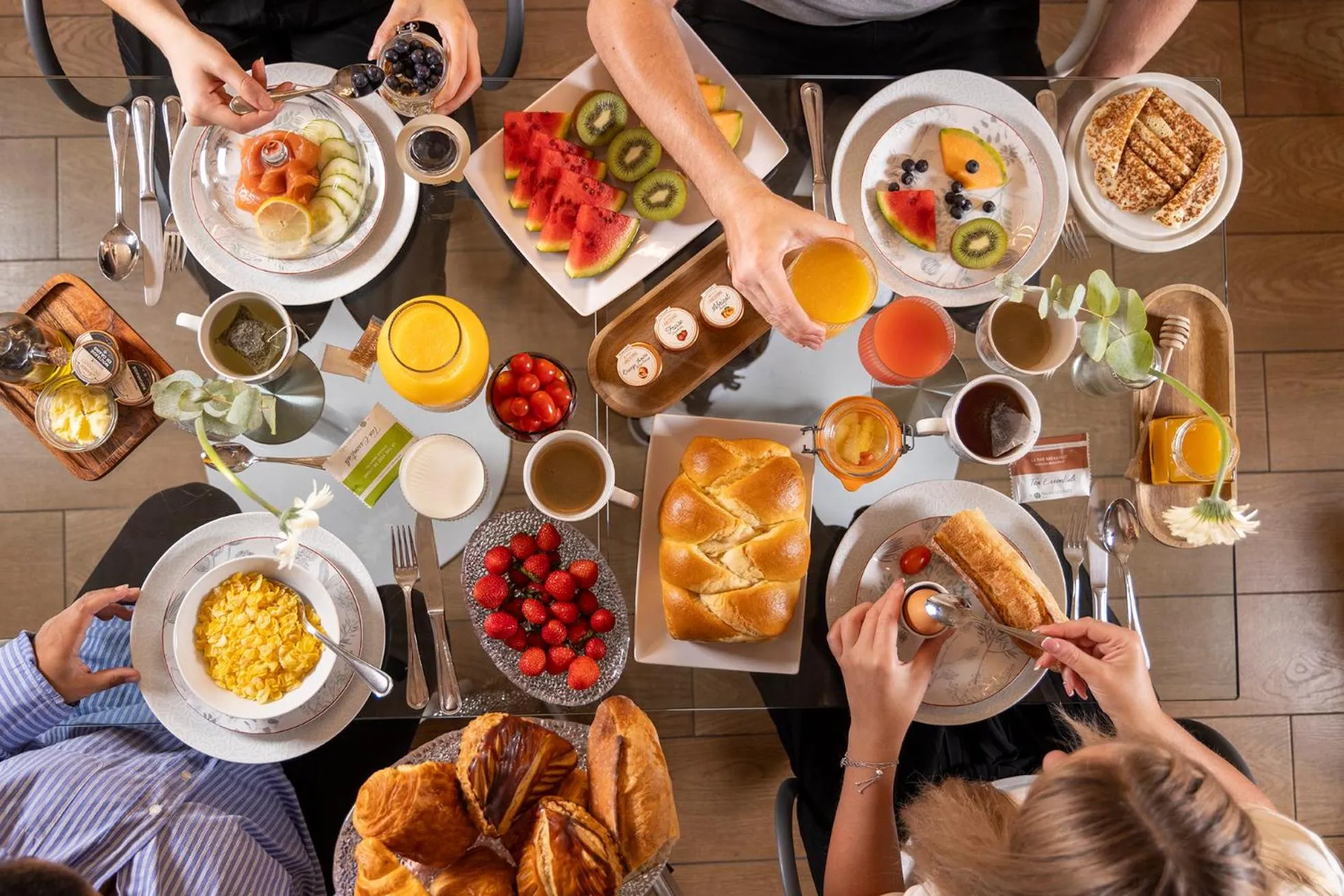 Buffet breakfast in Hotel Chavanel
