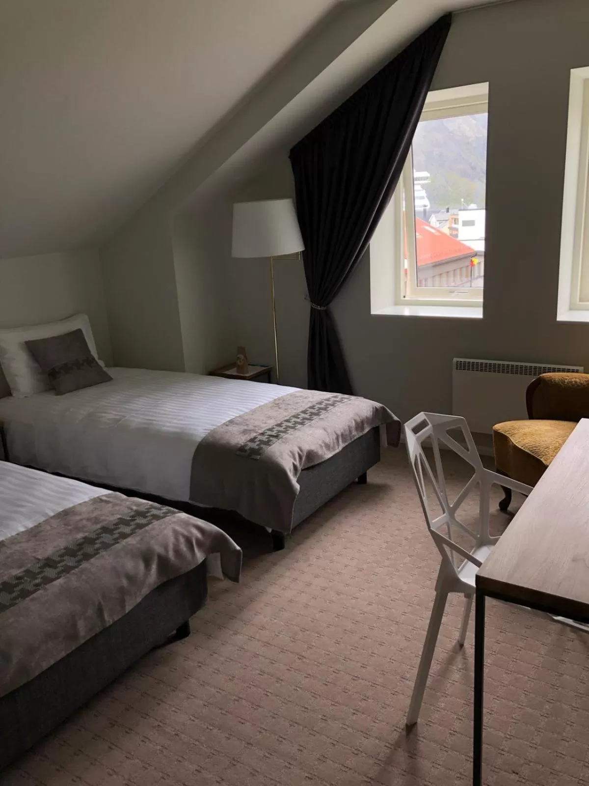 Bed in Arctic Hotel Nordkapp