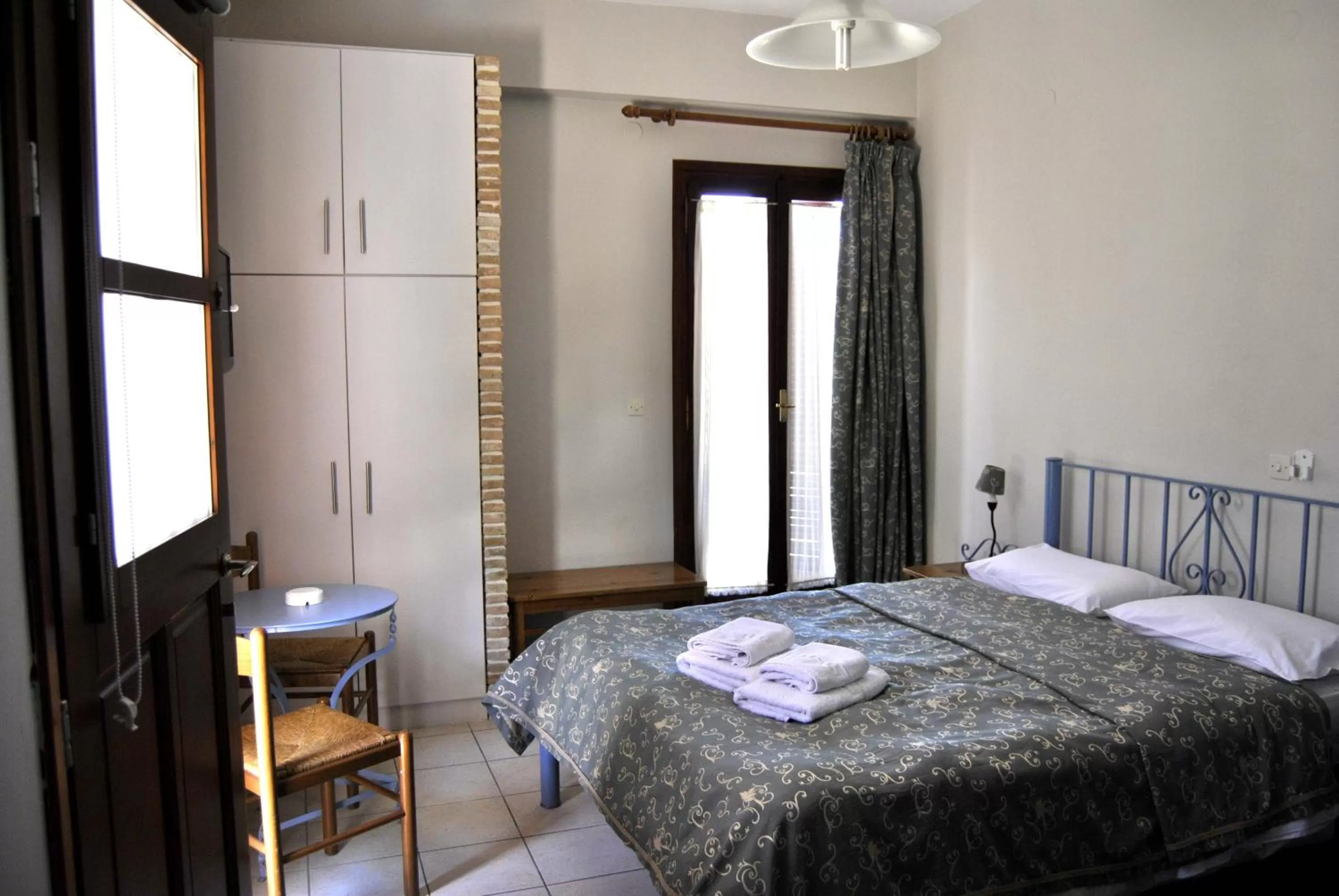 Bed in Filoxenia Studios