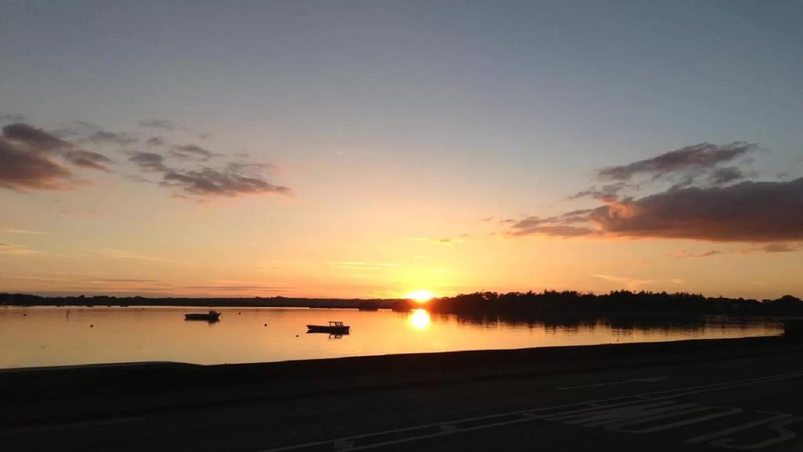 Sunset in Riverbank House Hotel