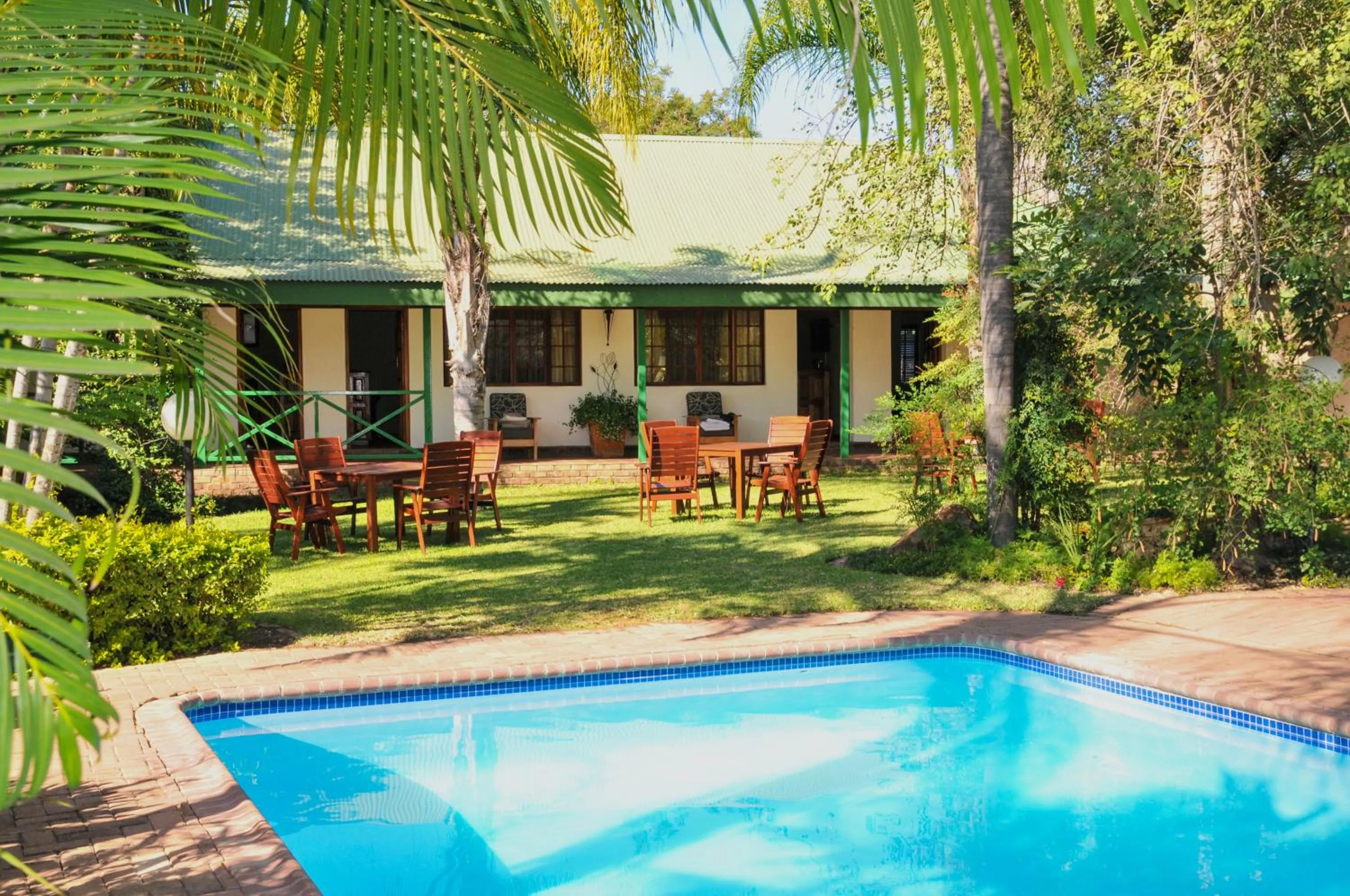 Pool view in Tzaneen Country Lodge