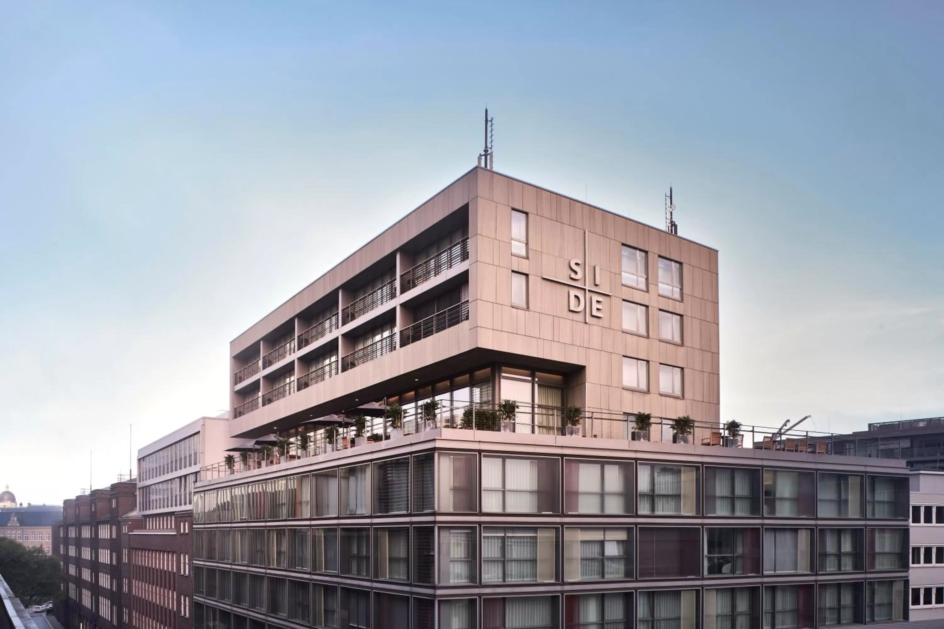 Bird's eye view in SIDE, Hamburg, a Member of Design Hotels