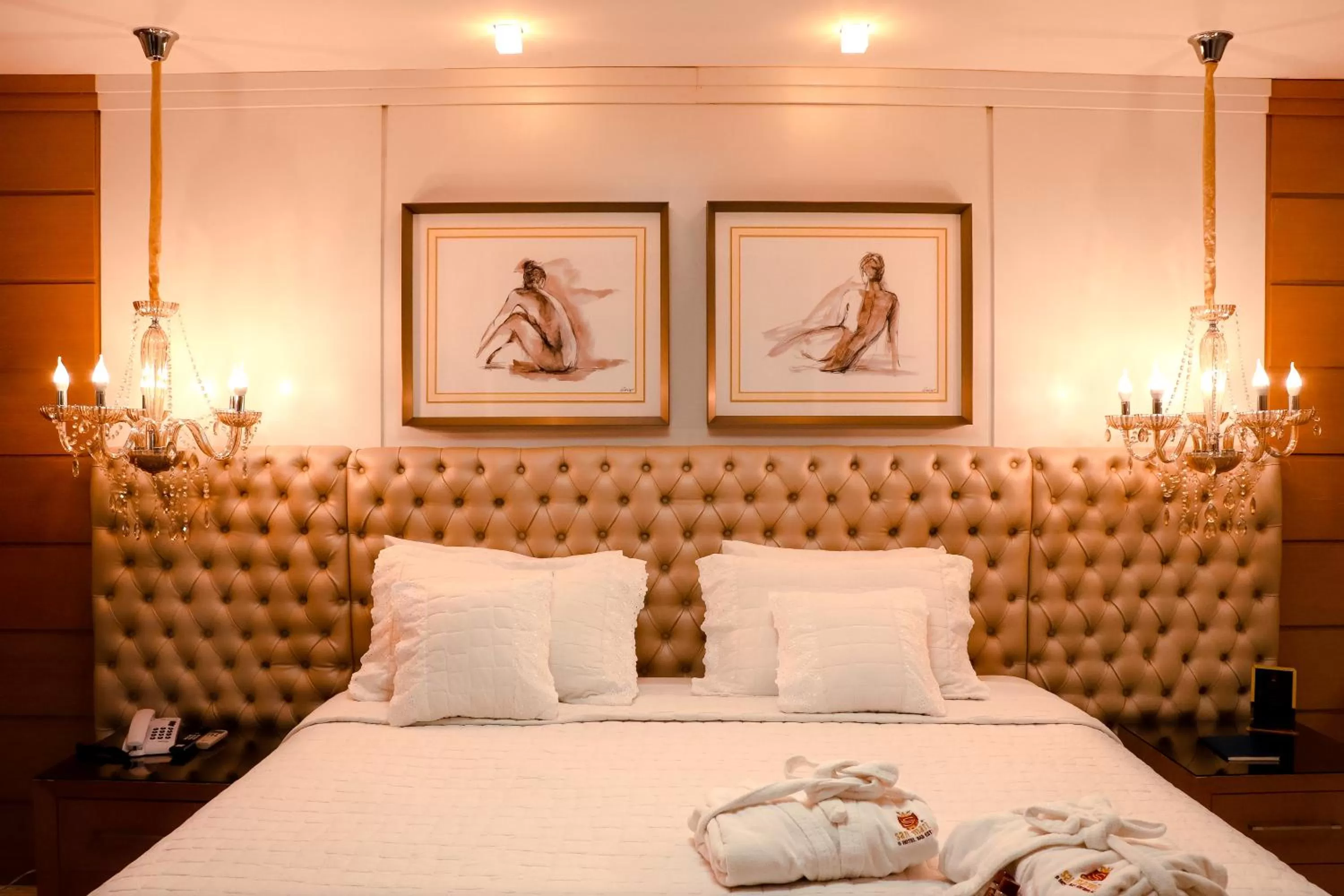 Bed in San Marino Hotel