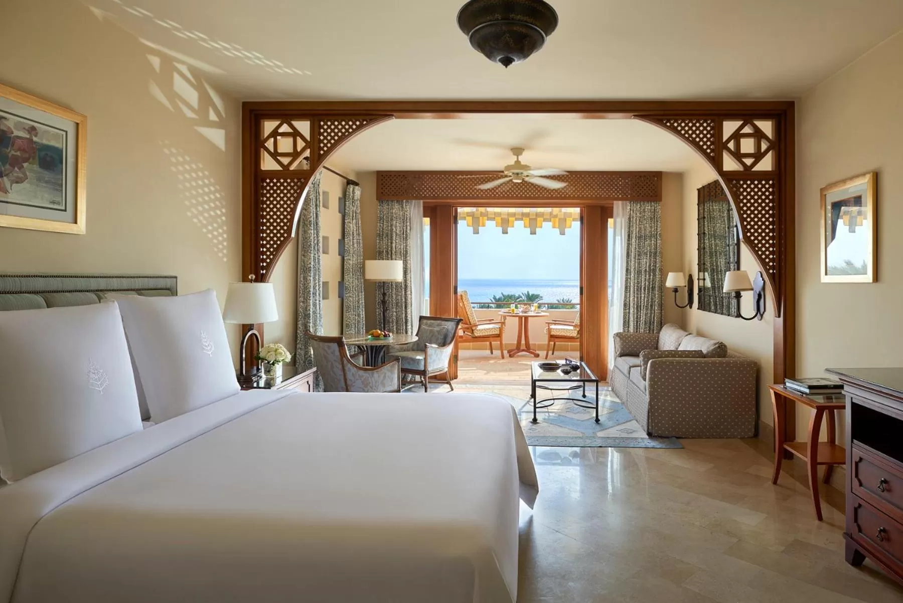 Balcony/Terrace, Bed in Four Seasons Resort Sharm El Sheikh