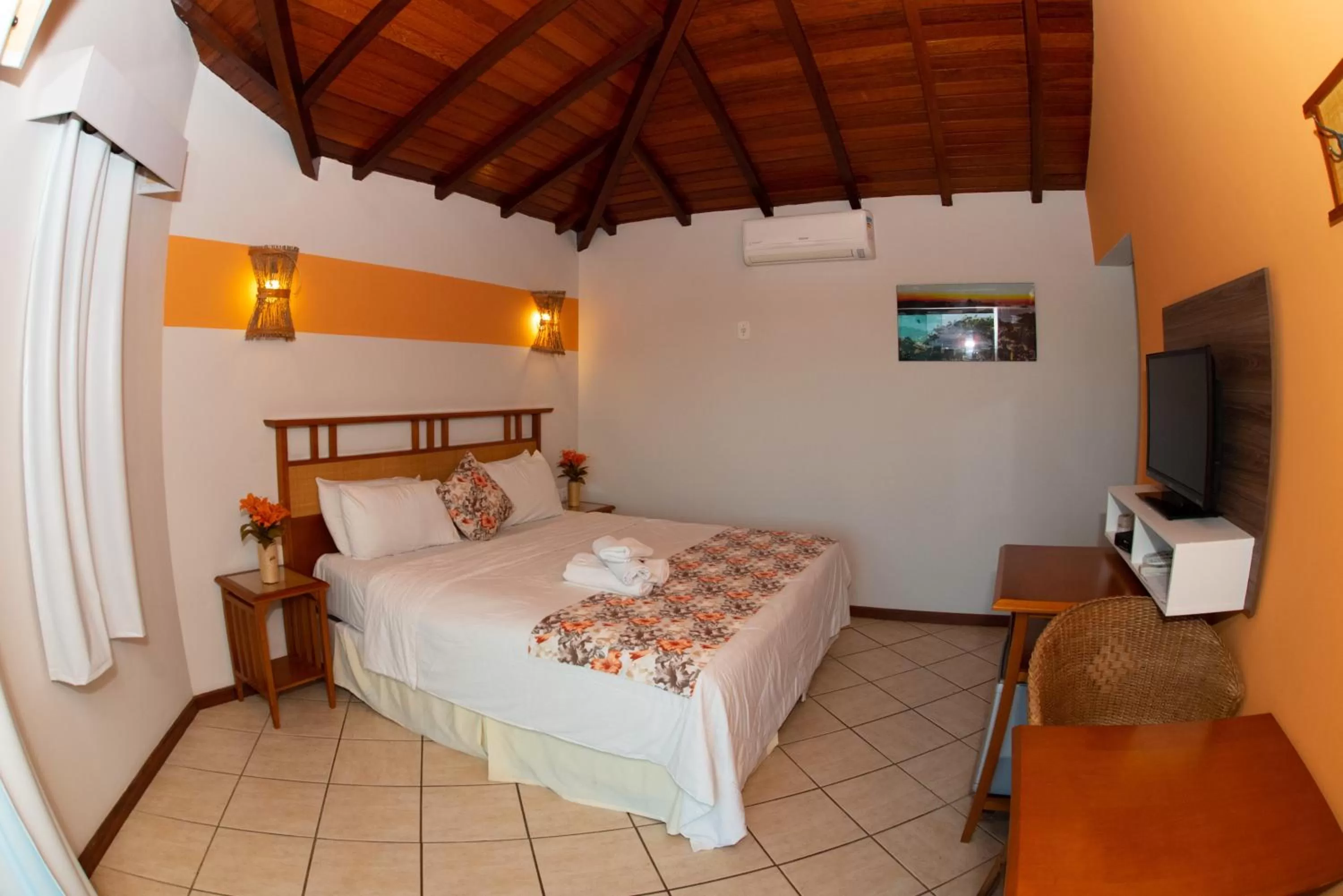 Bed in Pousada dos Guardiões