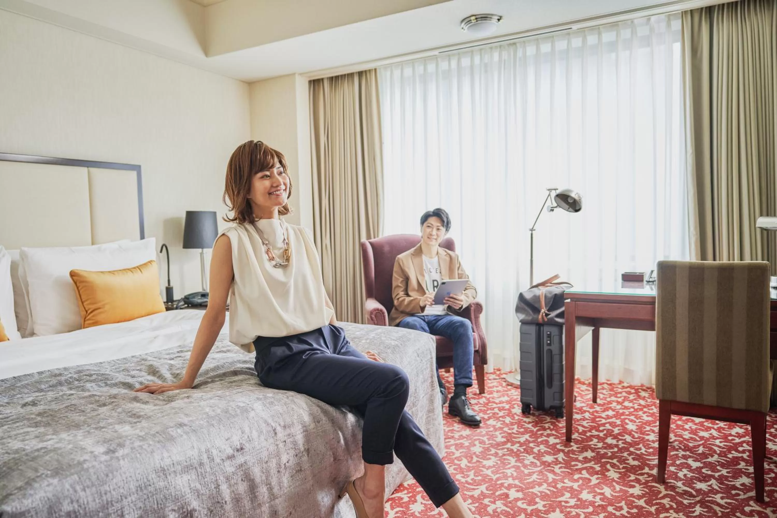 People, Bed in Imperial Hotel Tokyo