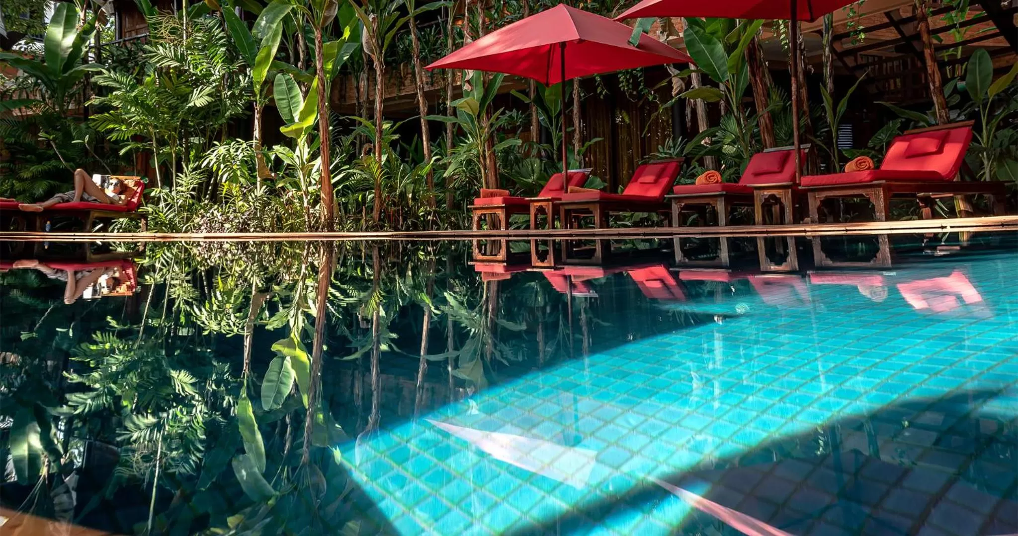 Swimming pool in Angkor Village Hotel - Small Luxury Hotels of the World