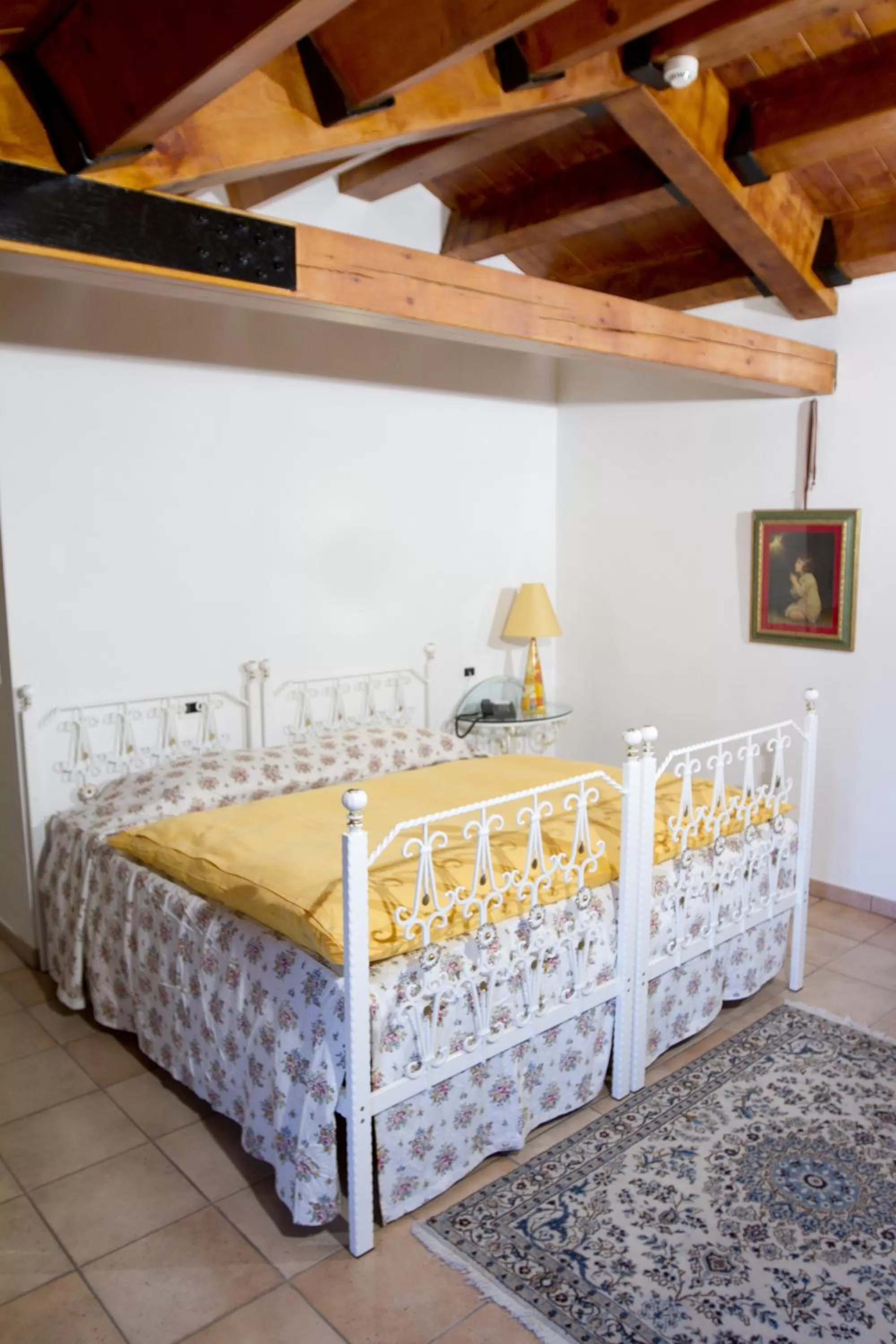 Decorative detail, Bed in Villa Scalabrini