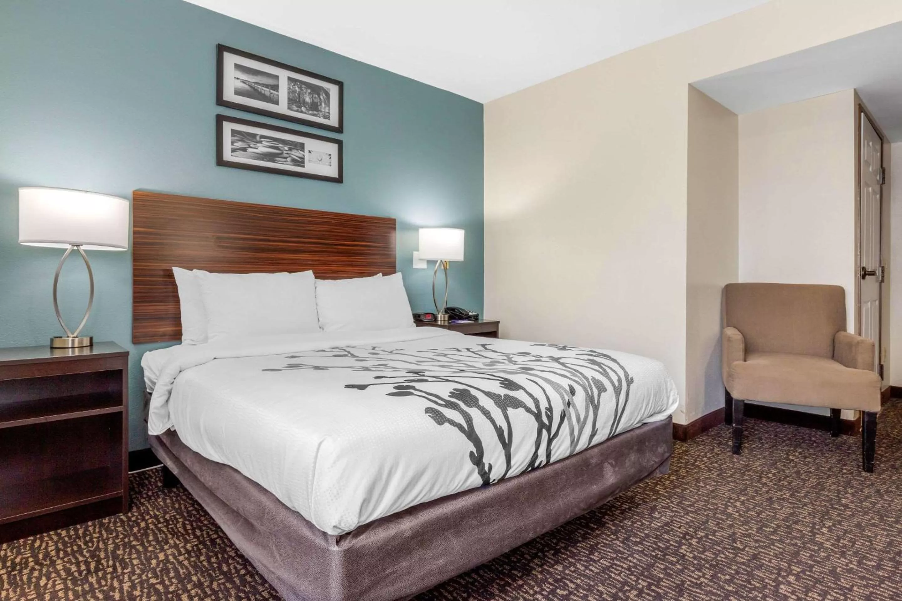 Bedroom, Bed in Sleep Inn & Suites