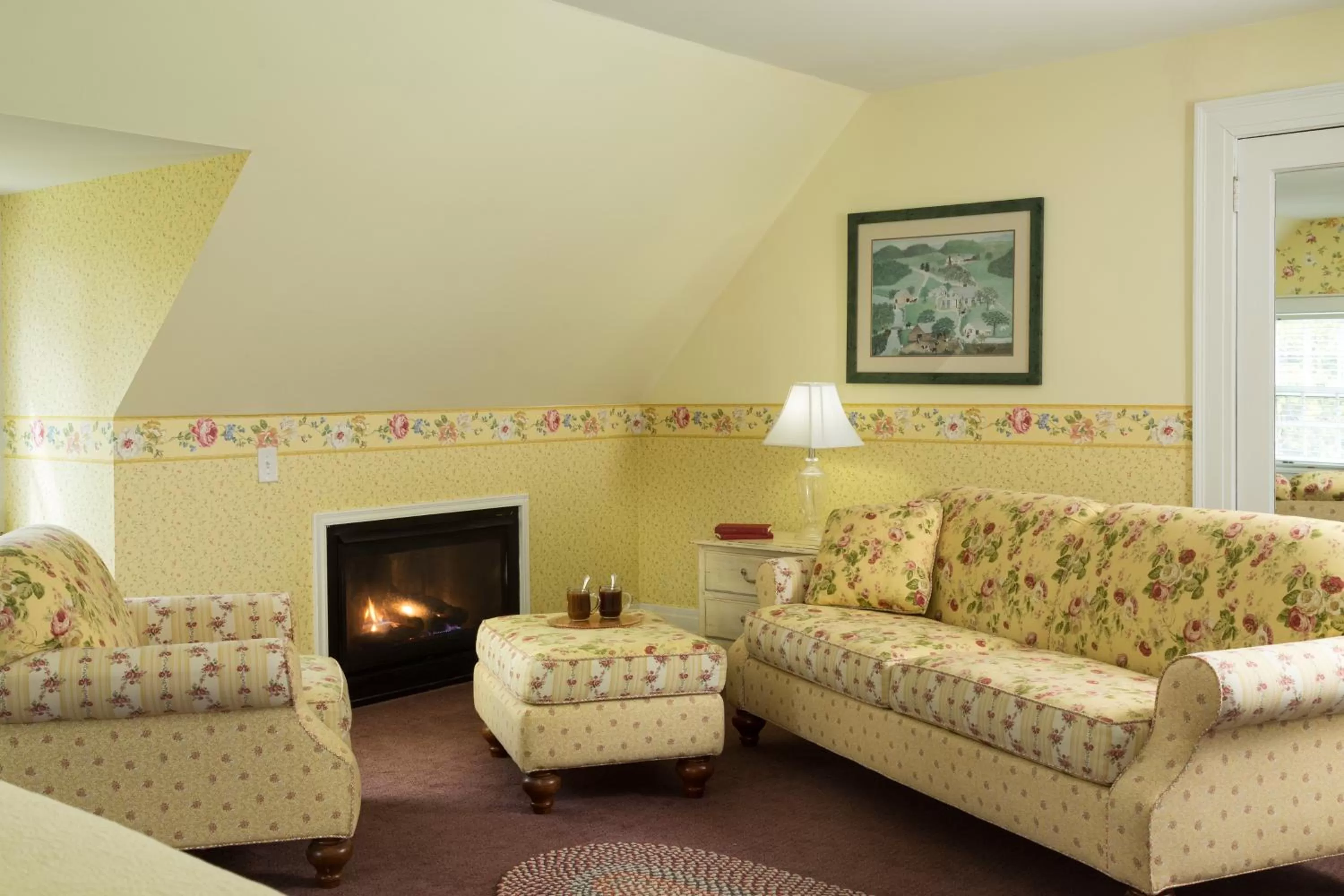 Seating area in Four Chimneys Inn