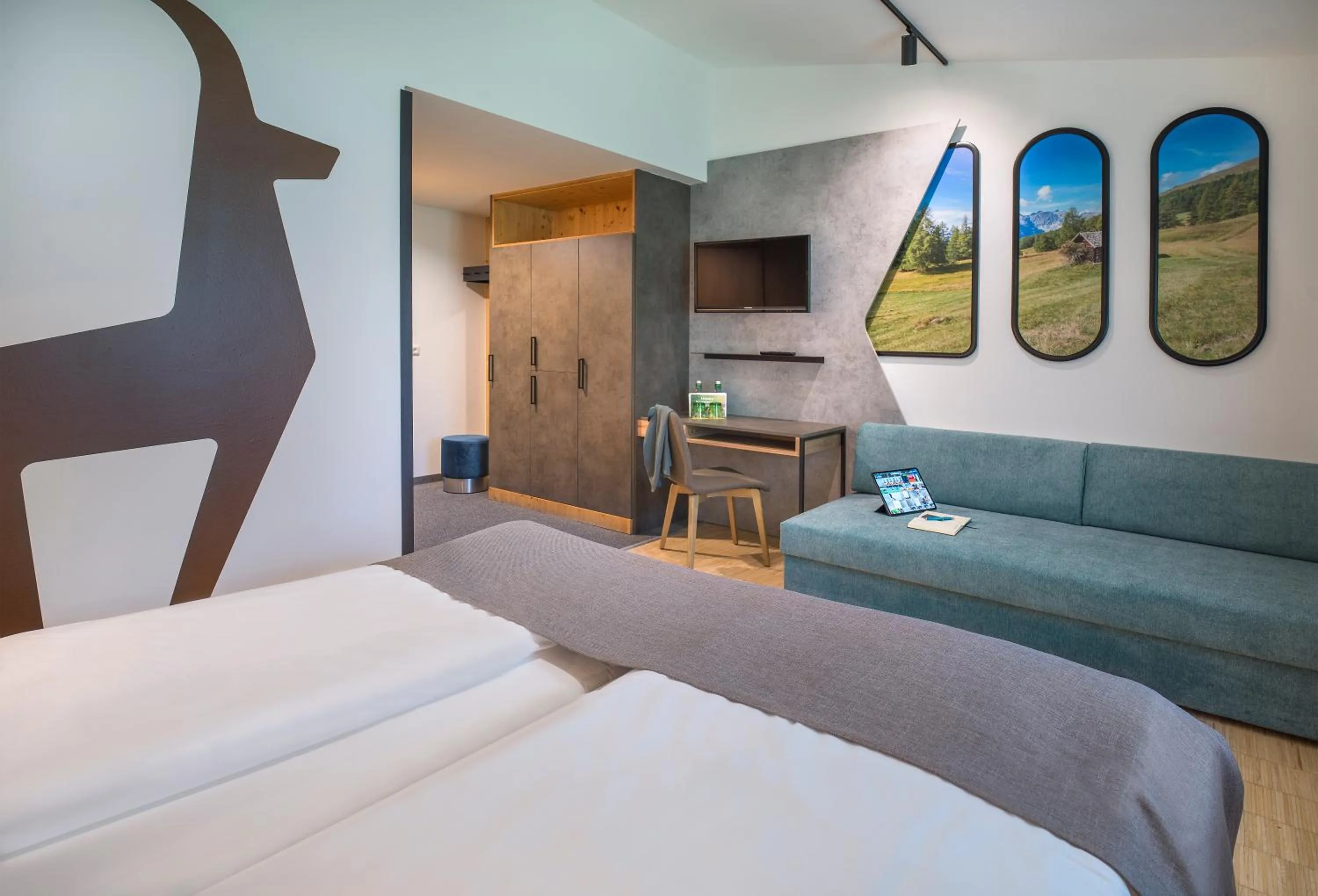 Photo of the whole room, Bed in JUFA Hotel Wipptal