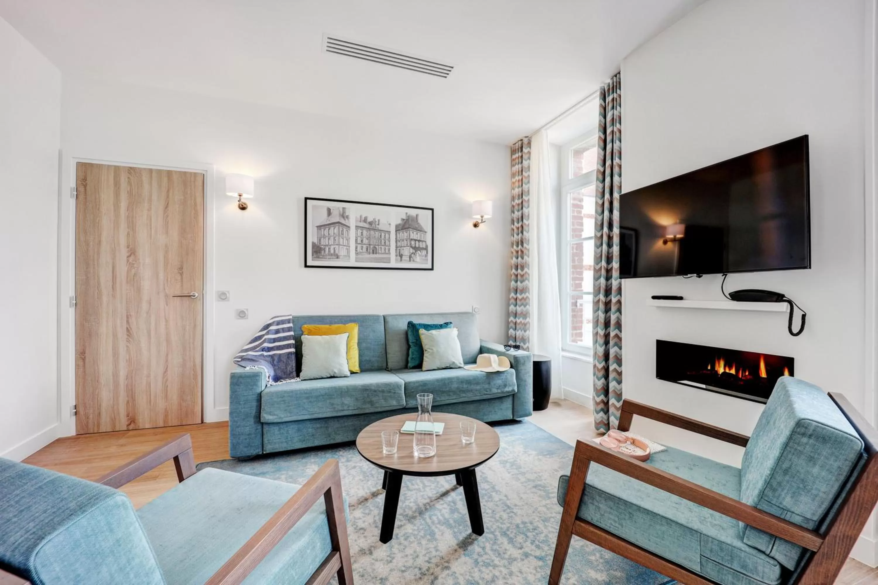 Communal lounge/ TV room in Résidence Pierre & Vacances Premium Presqu'Ile de la Touques