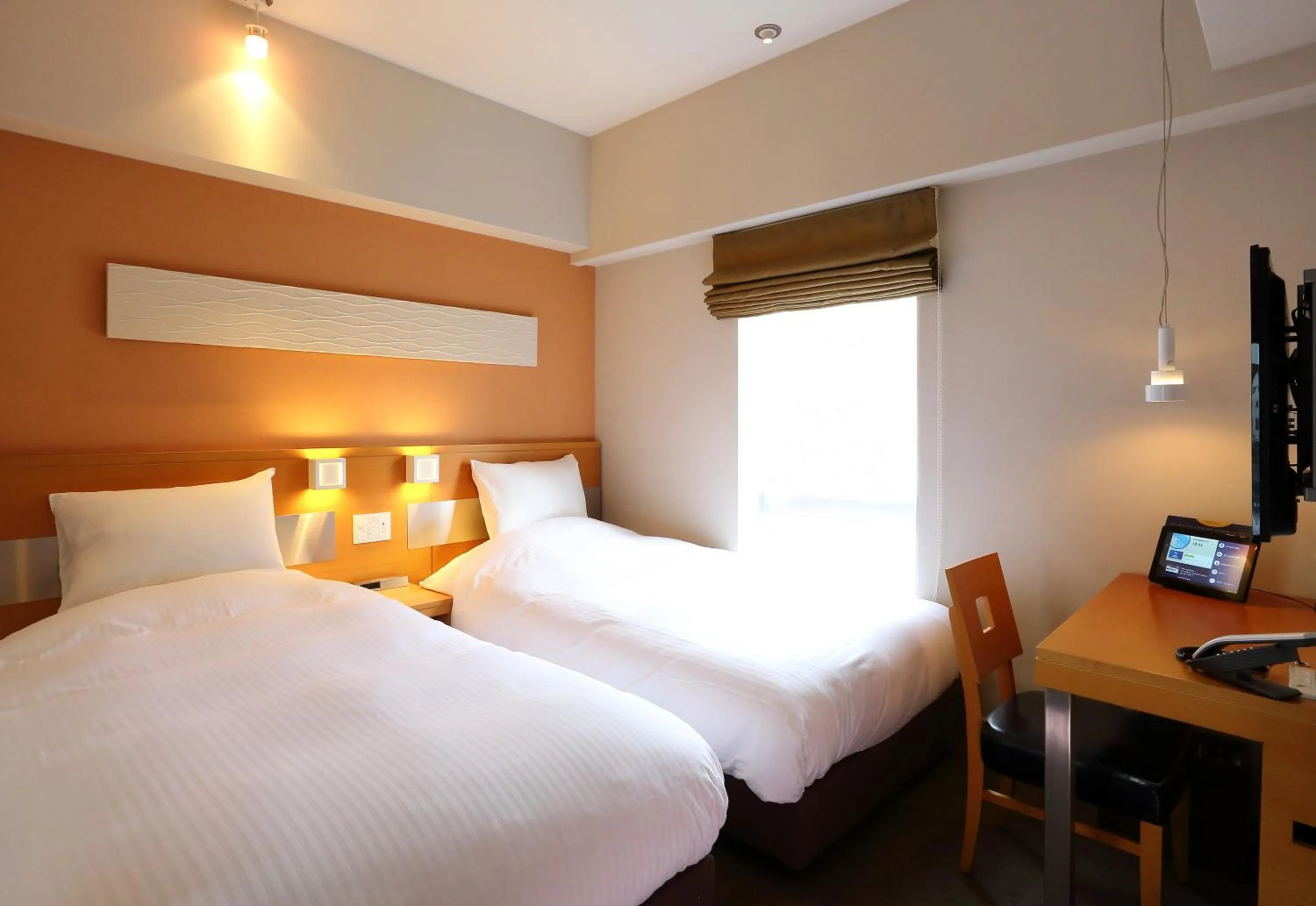 Photo of the whole room, Bed in HOTEL MYSTAYS Oita