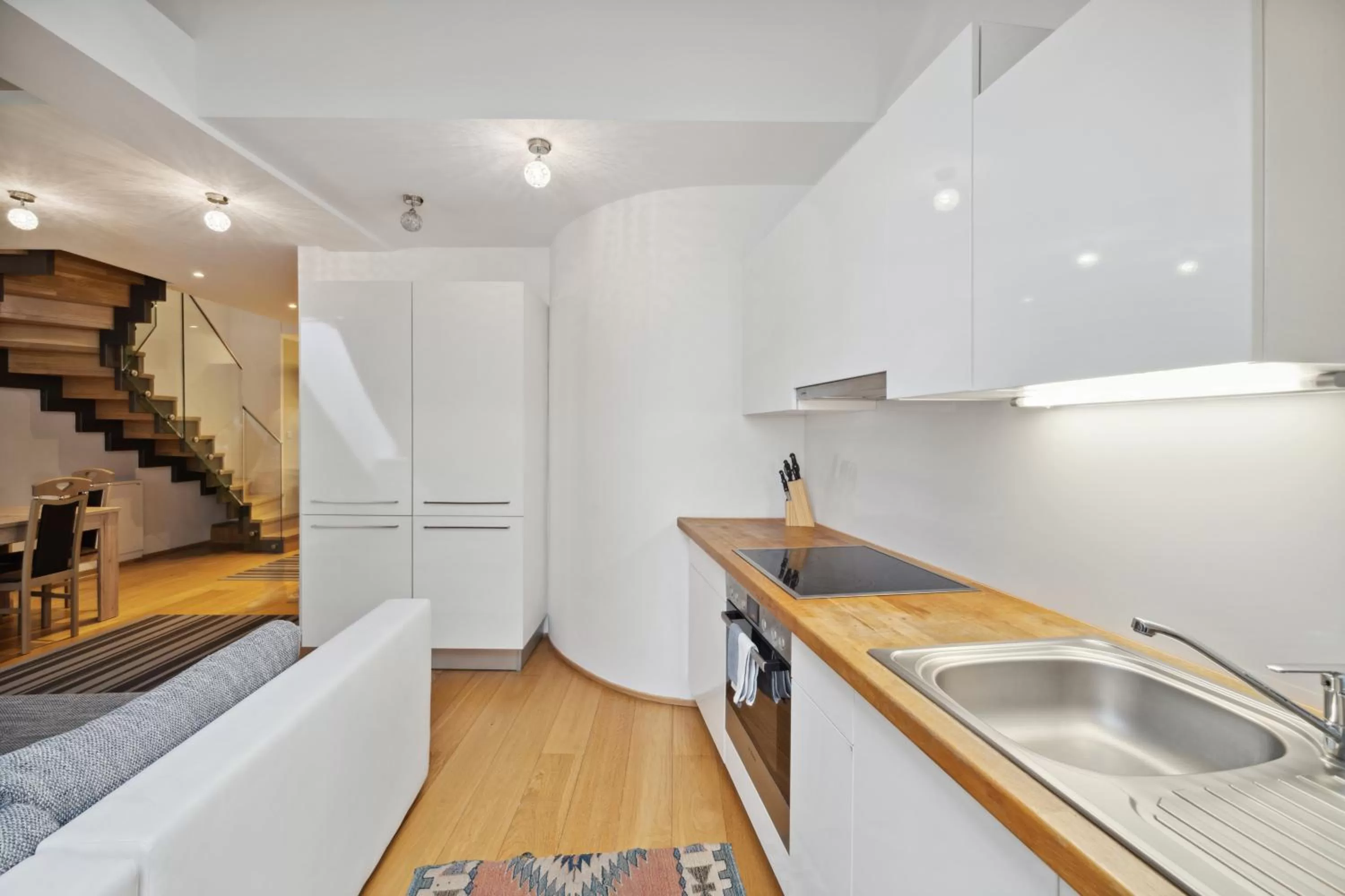 Kitchen or kitchenette, Kitchen/Kitchenette in Florian's apartments in Mariahilf Vienna