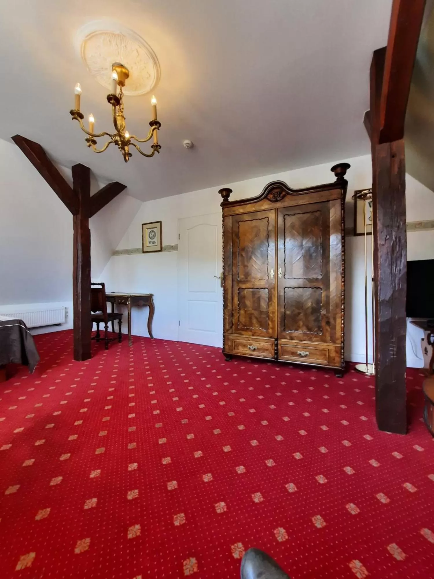 Living room, Bed in Landhaus Bode