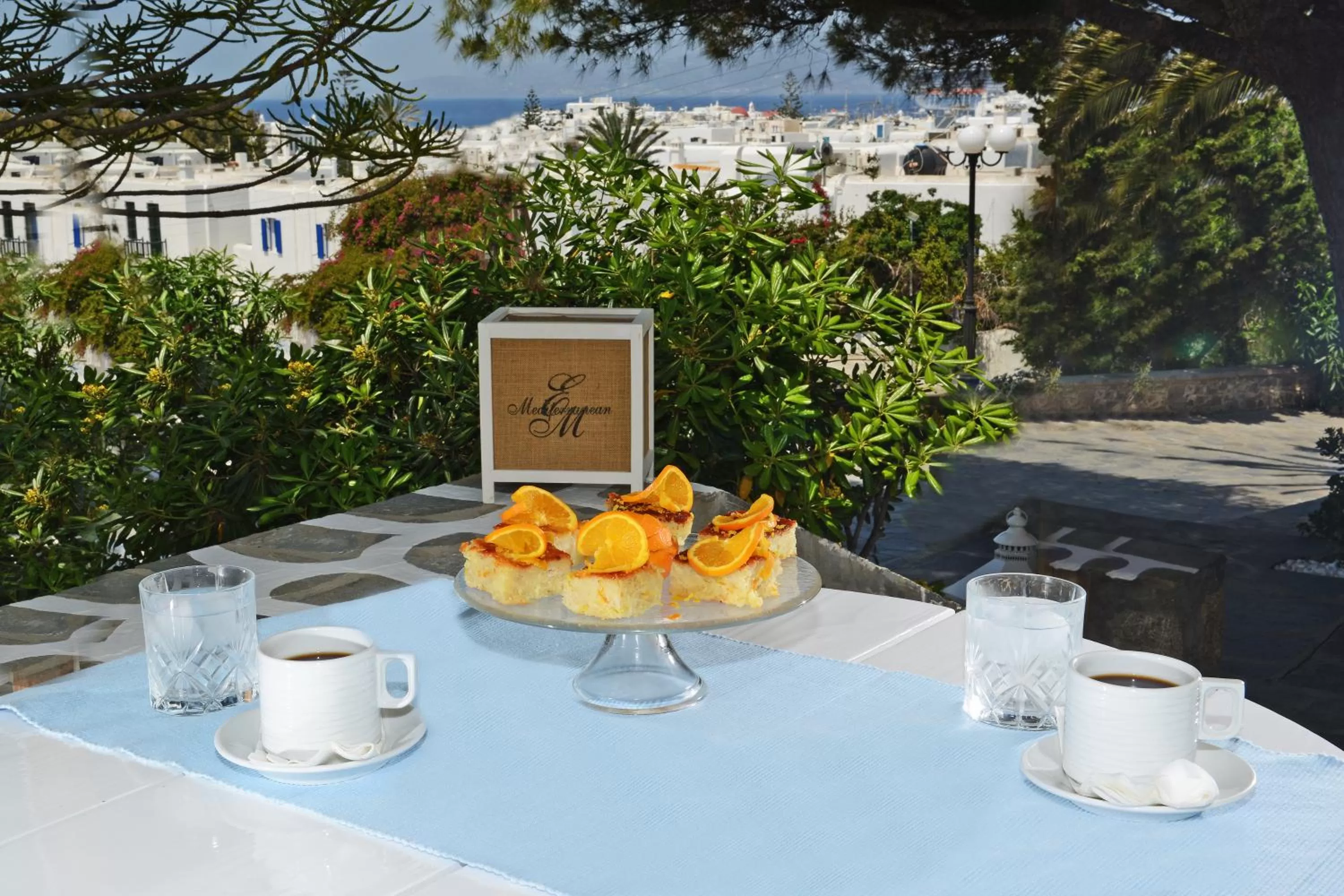 Buffet breakfast in Elena Hotel Mykonos