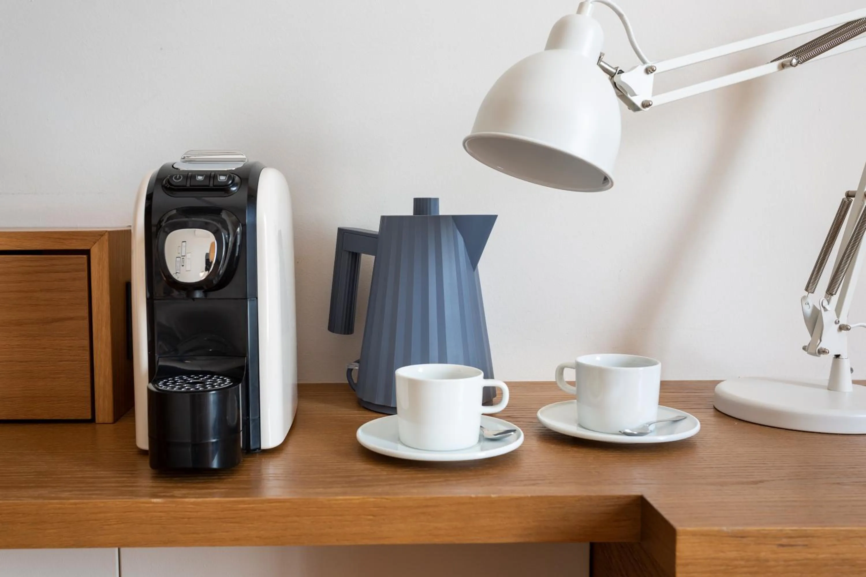 Coffee/tea facilities in Hotel de Charme Laveno - Luxury all Inclusive