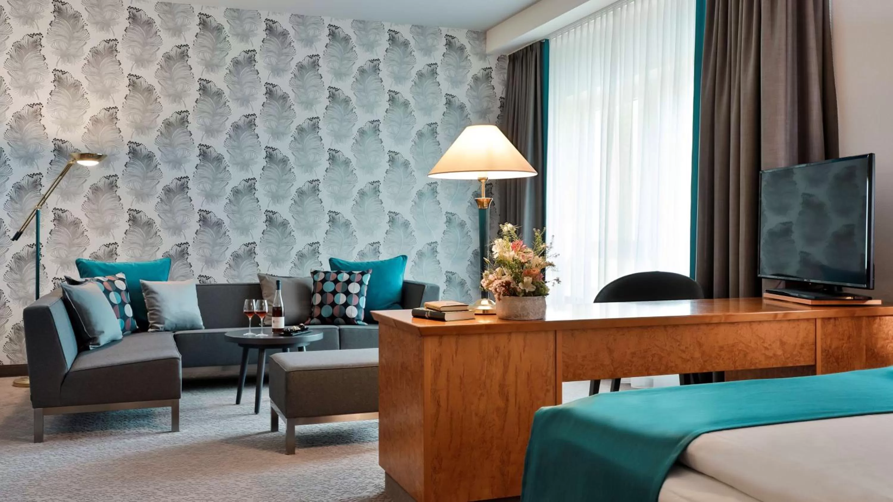 Seating area in Dorint Hotel Dresden