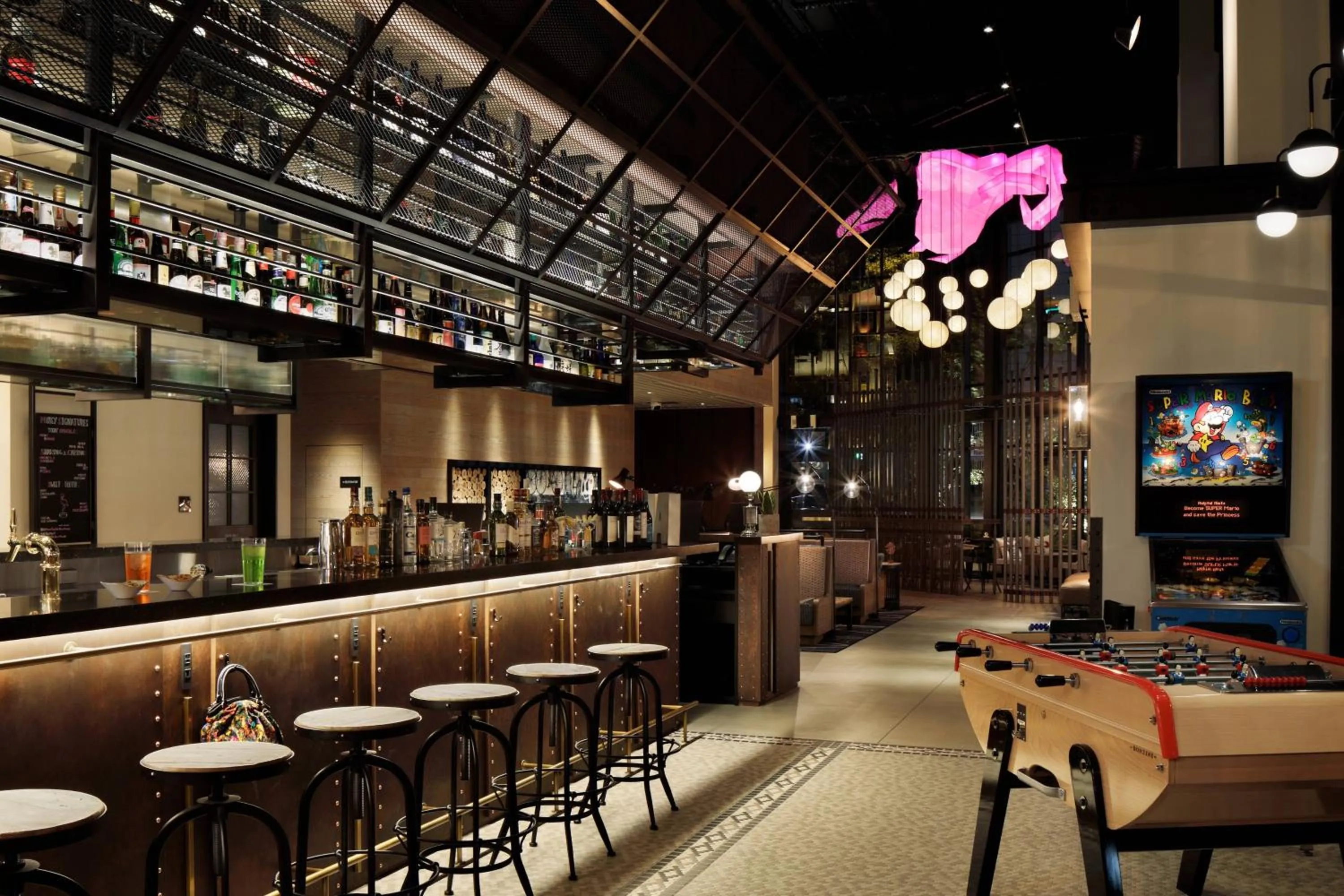 Lounge or bar in Moxy Osaka Umeda