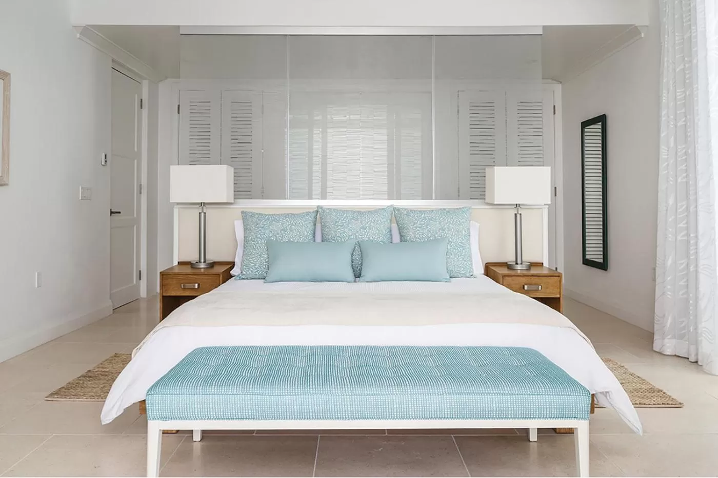 Bed in Windjammer Landing Resort and Residences