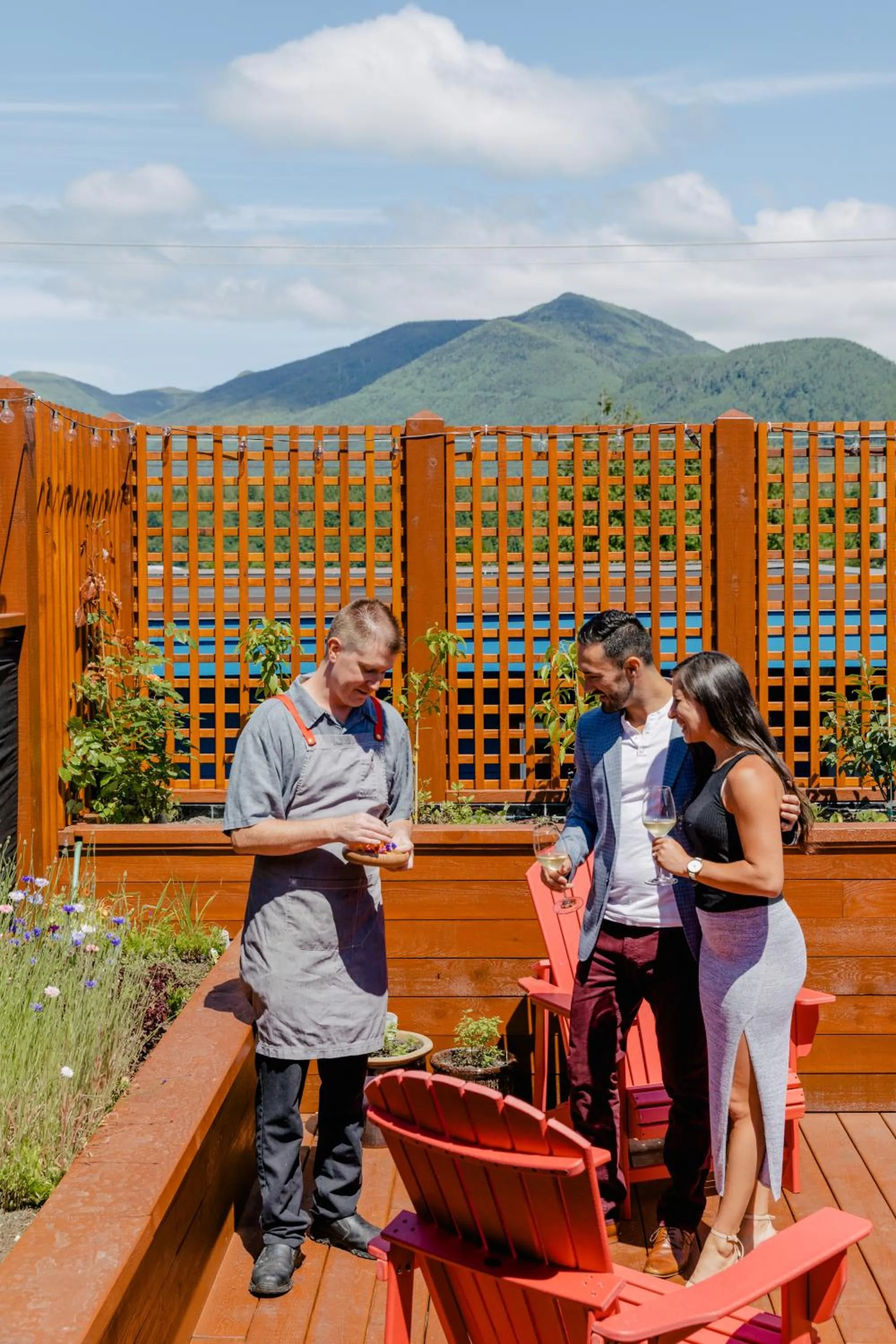Patio in Pluvio restaurant and rooms