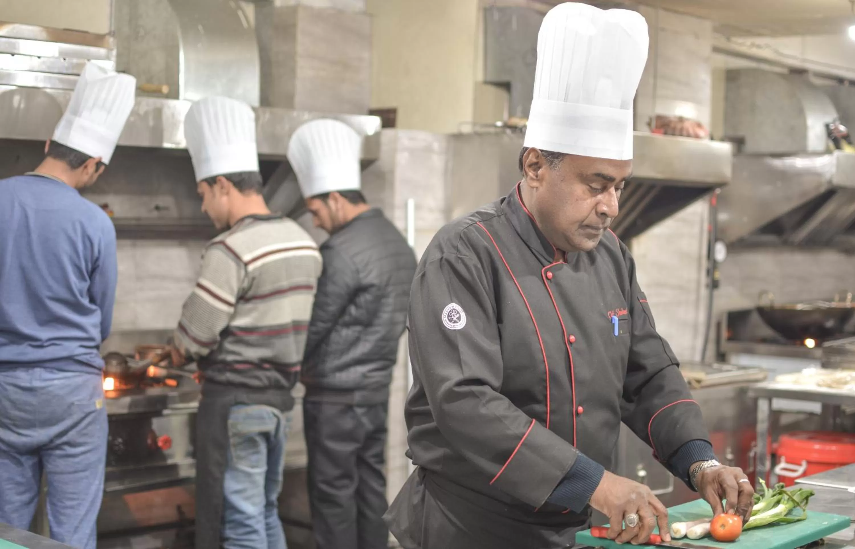 Kitchen or kitchenette, Staff in Hotel The Montreal