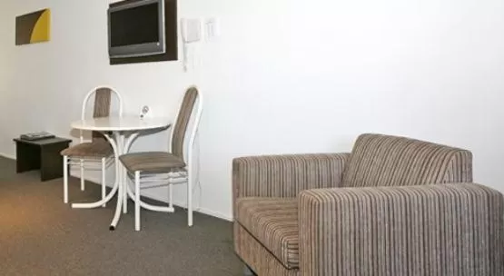 Seating area in Marksman Motor Inn