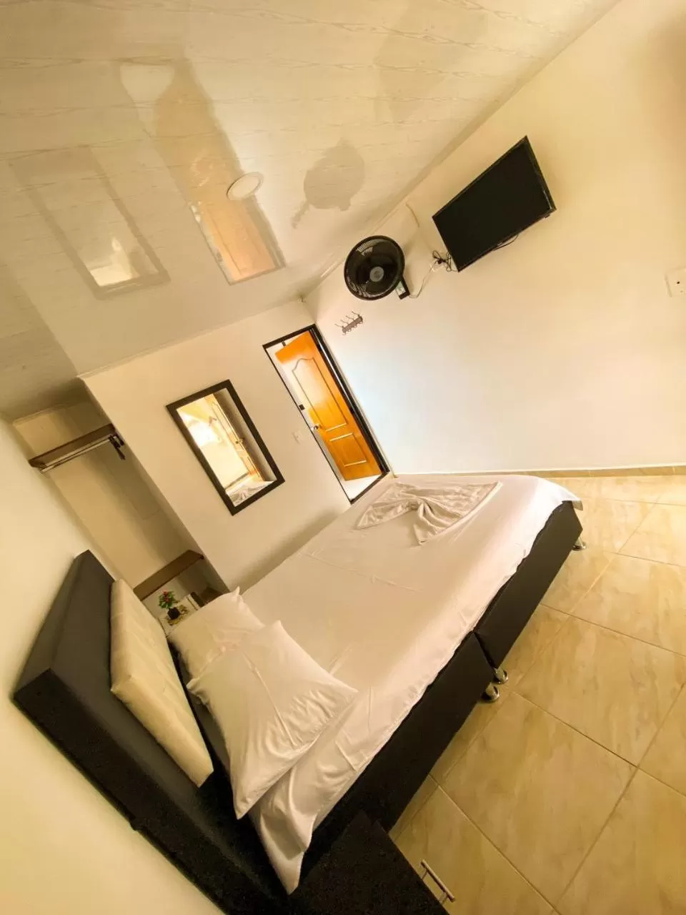 Bed in Hotel Mirador de Santa Bárbara