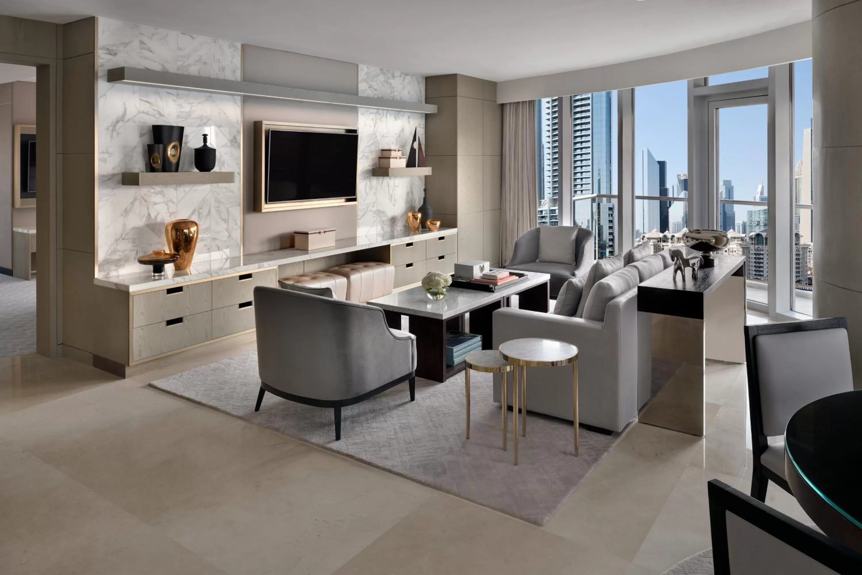 Living room in Address Dubai Mall