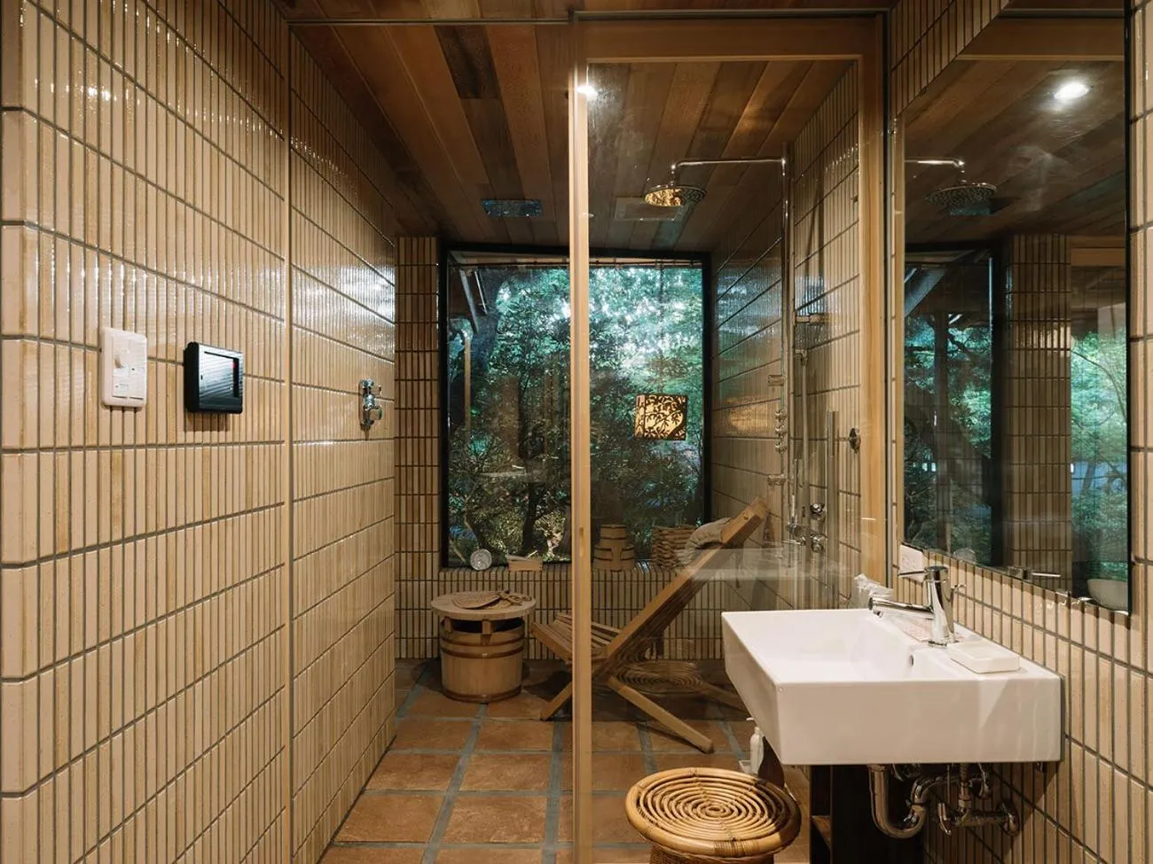 Sauna in Kyoto Nanzenji Ryokan Yachiyo Established in 1915