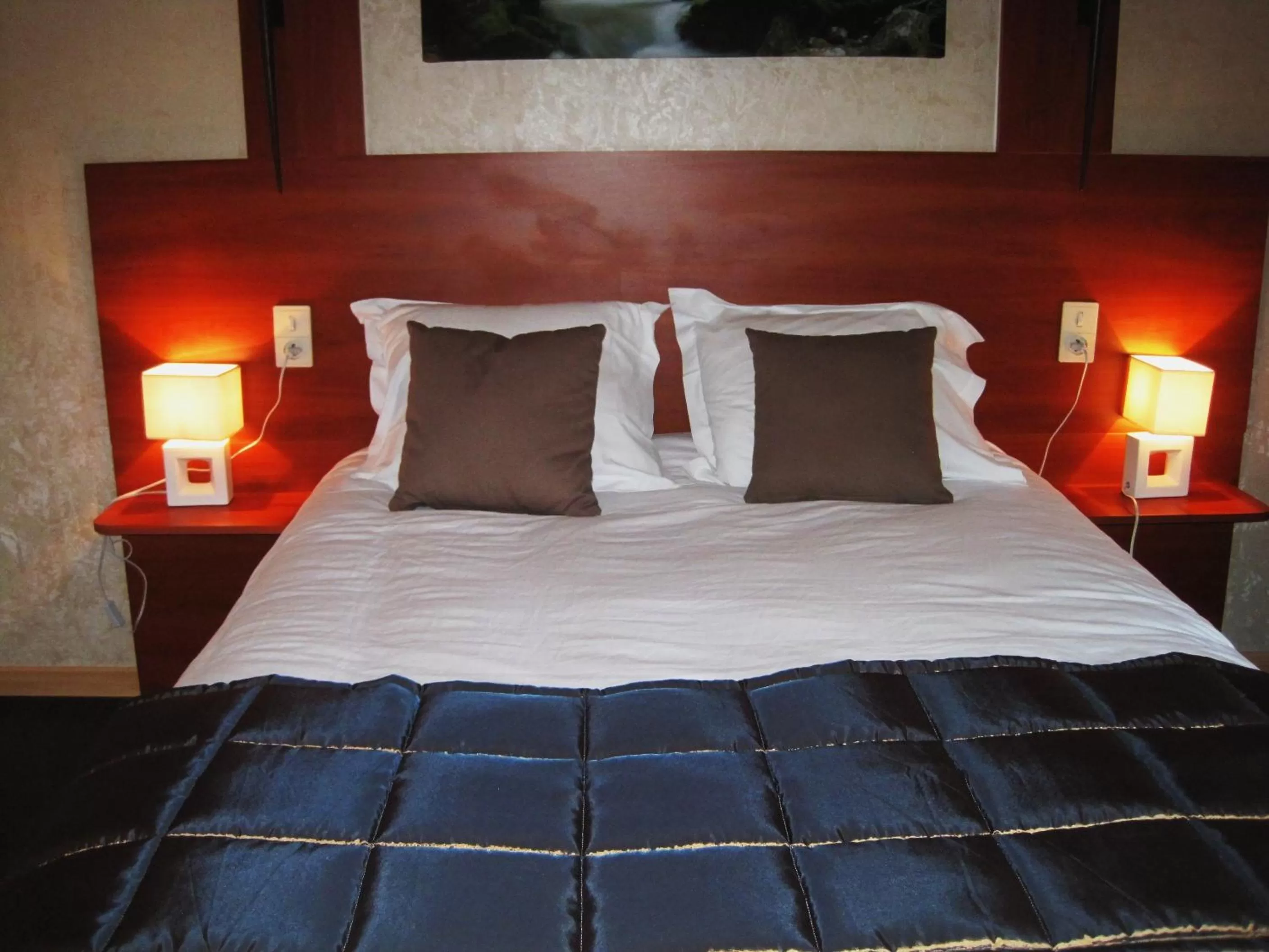 Bed in Hotel Restaurant Rive Gauche