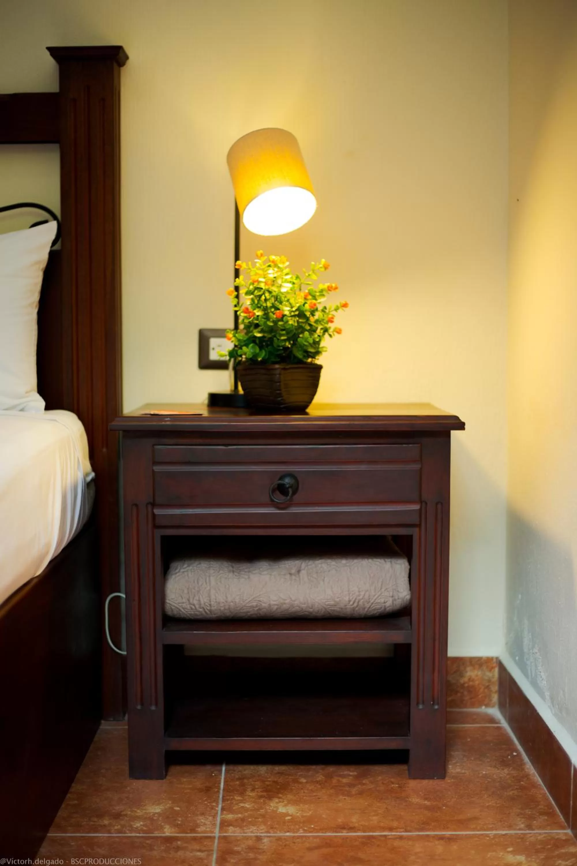 Decorative detail, Bed in Hotel Quinta Maya