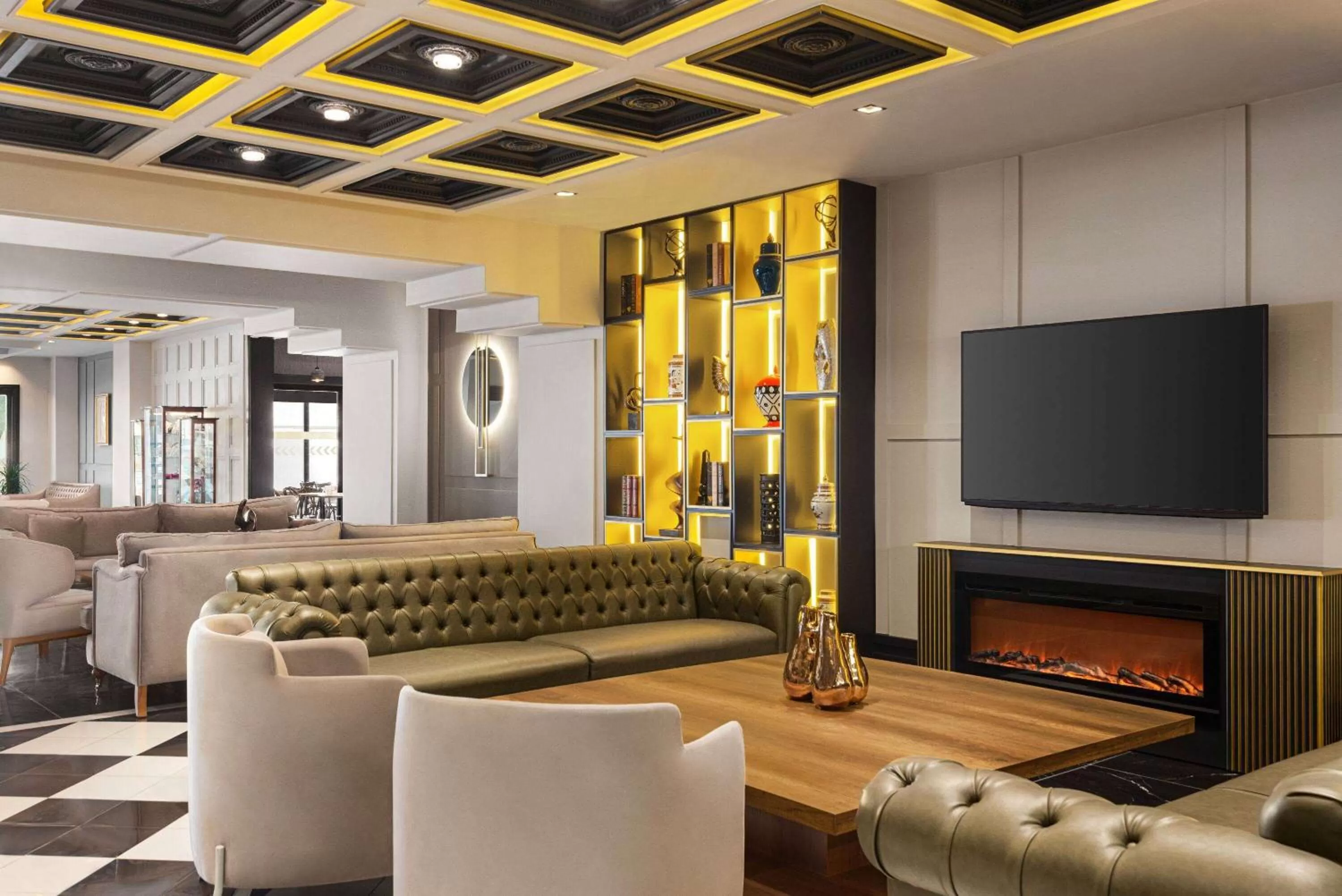 Communal lounge/ TV room in Ramada by Wyndham Erzurum