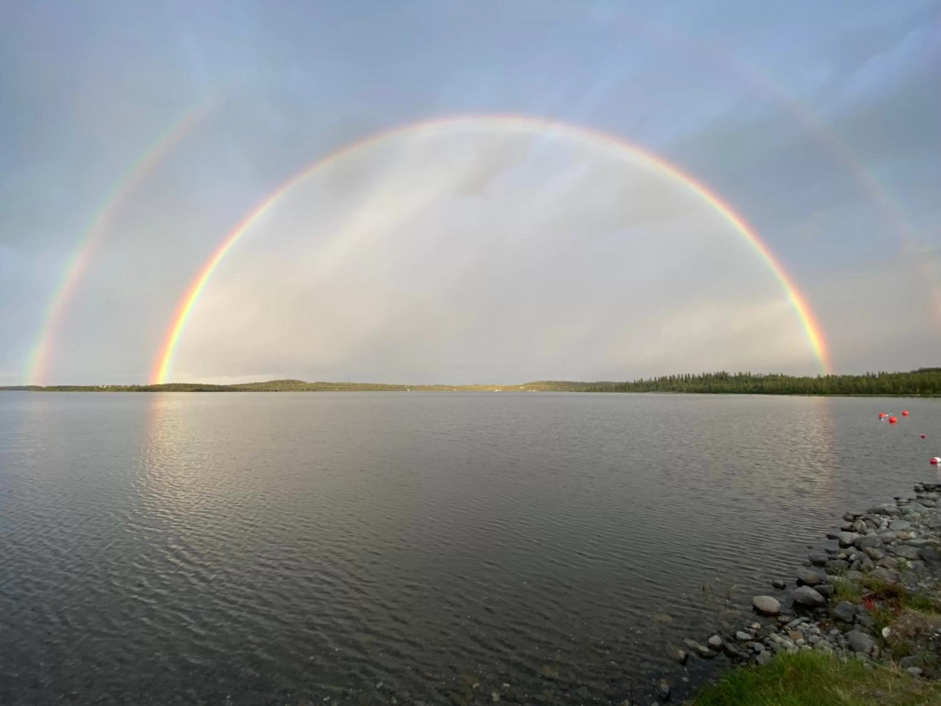 Sunset in Tolsona Lake Lodge