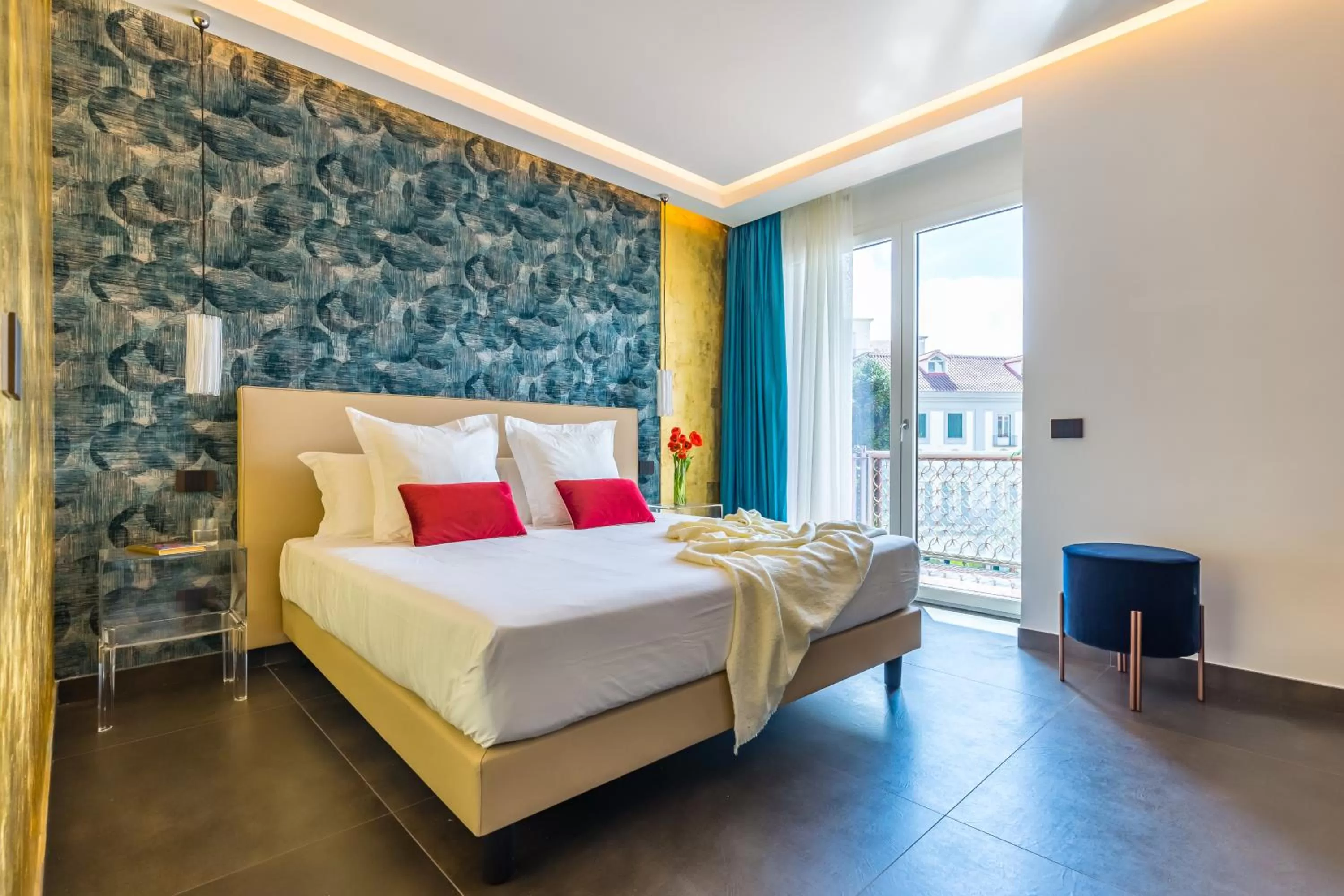 Bed in Dei Martiri Suite