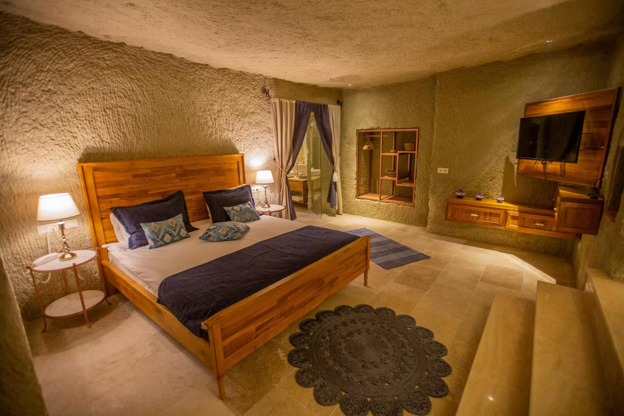 Bed in Azure Cave Suites - Cappadocia