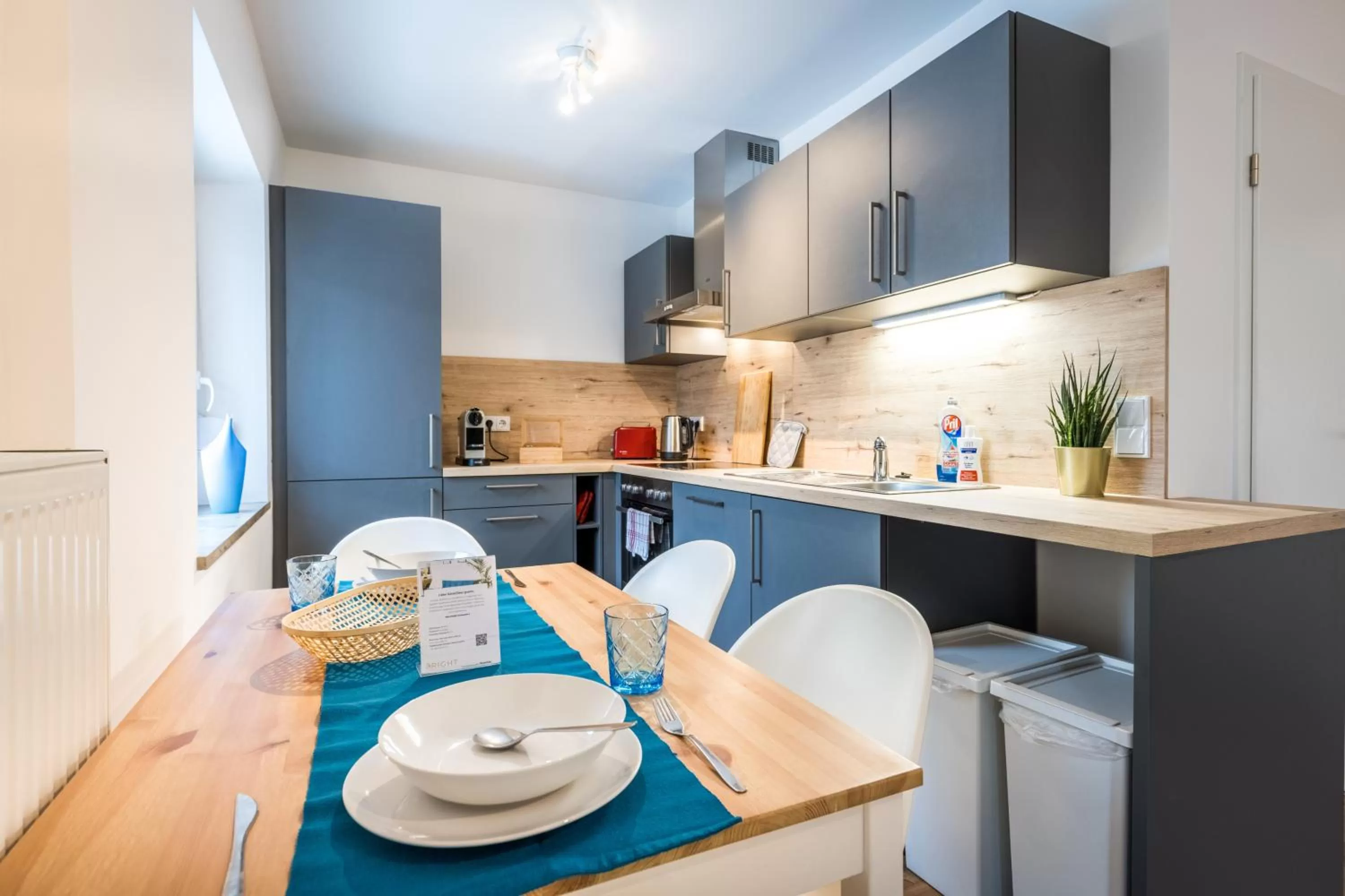Kitchen or kitchenette in Arbio I Cozy Apartments Augsburg-Lechhausen