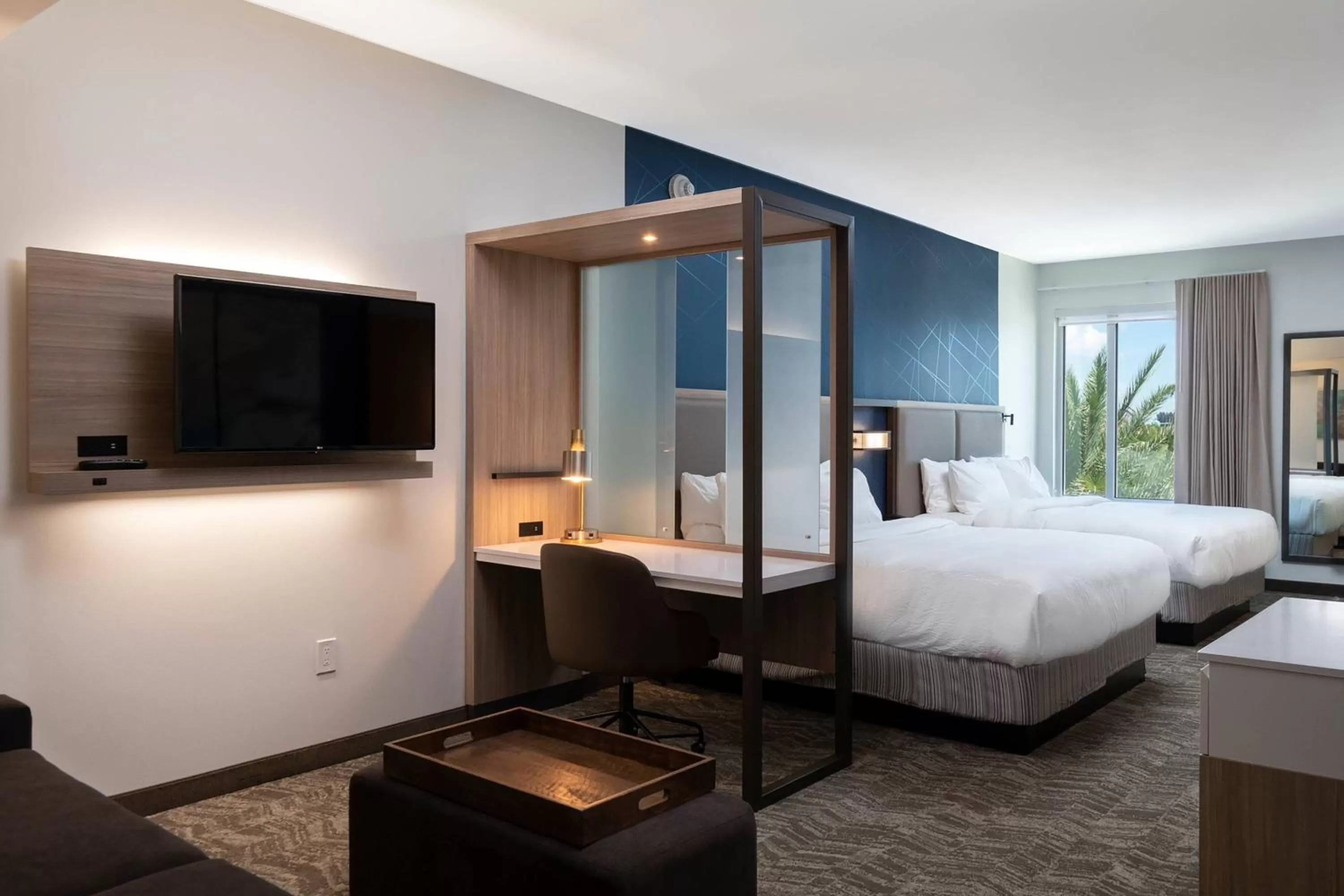 Photo of the whole room, Bed in SpringHill Suites by Marriott Cape Canaveral Cocoa Beach