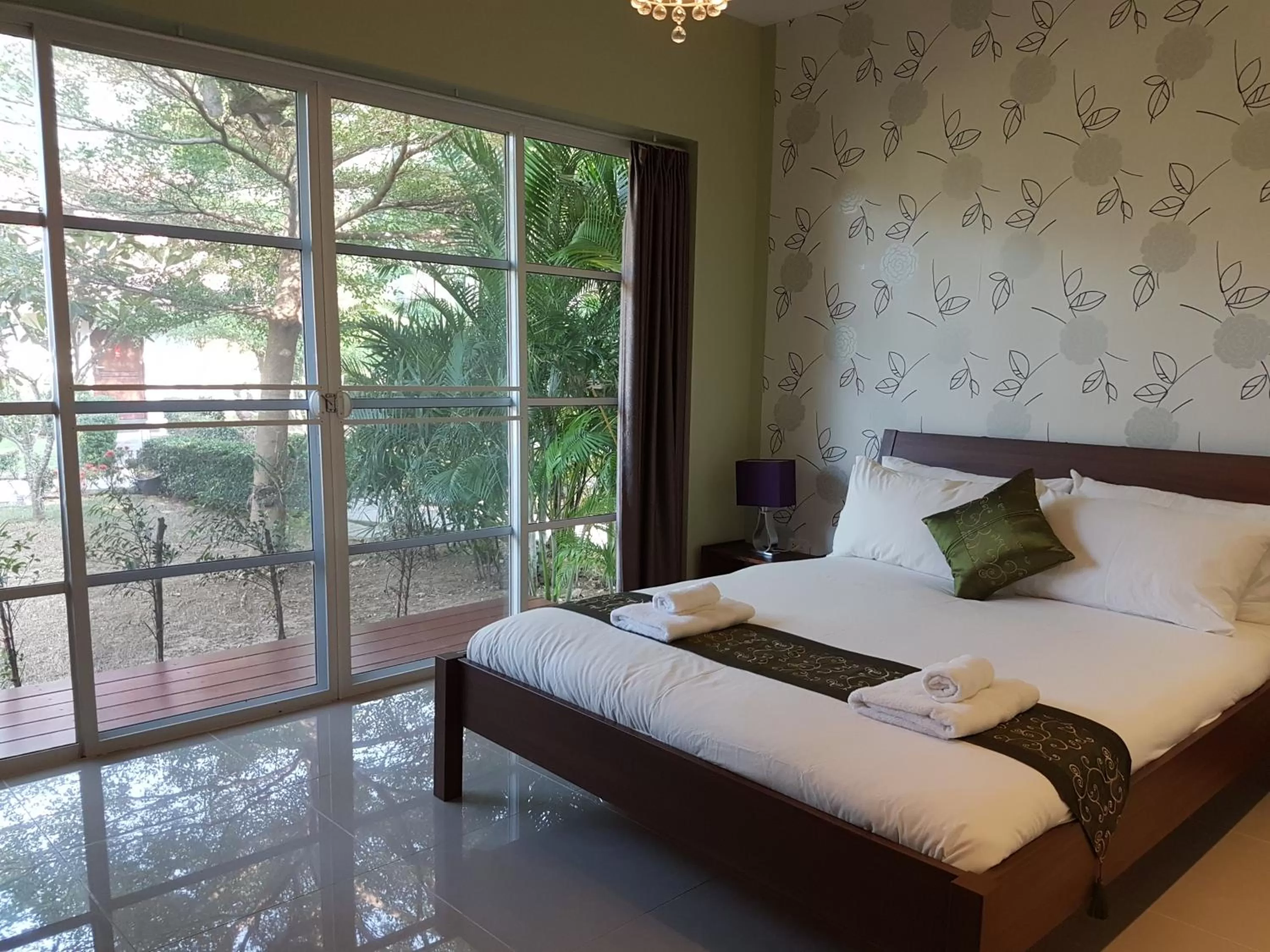 Bed in The Hillside Pranburi Resort