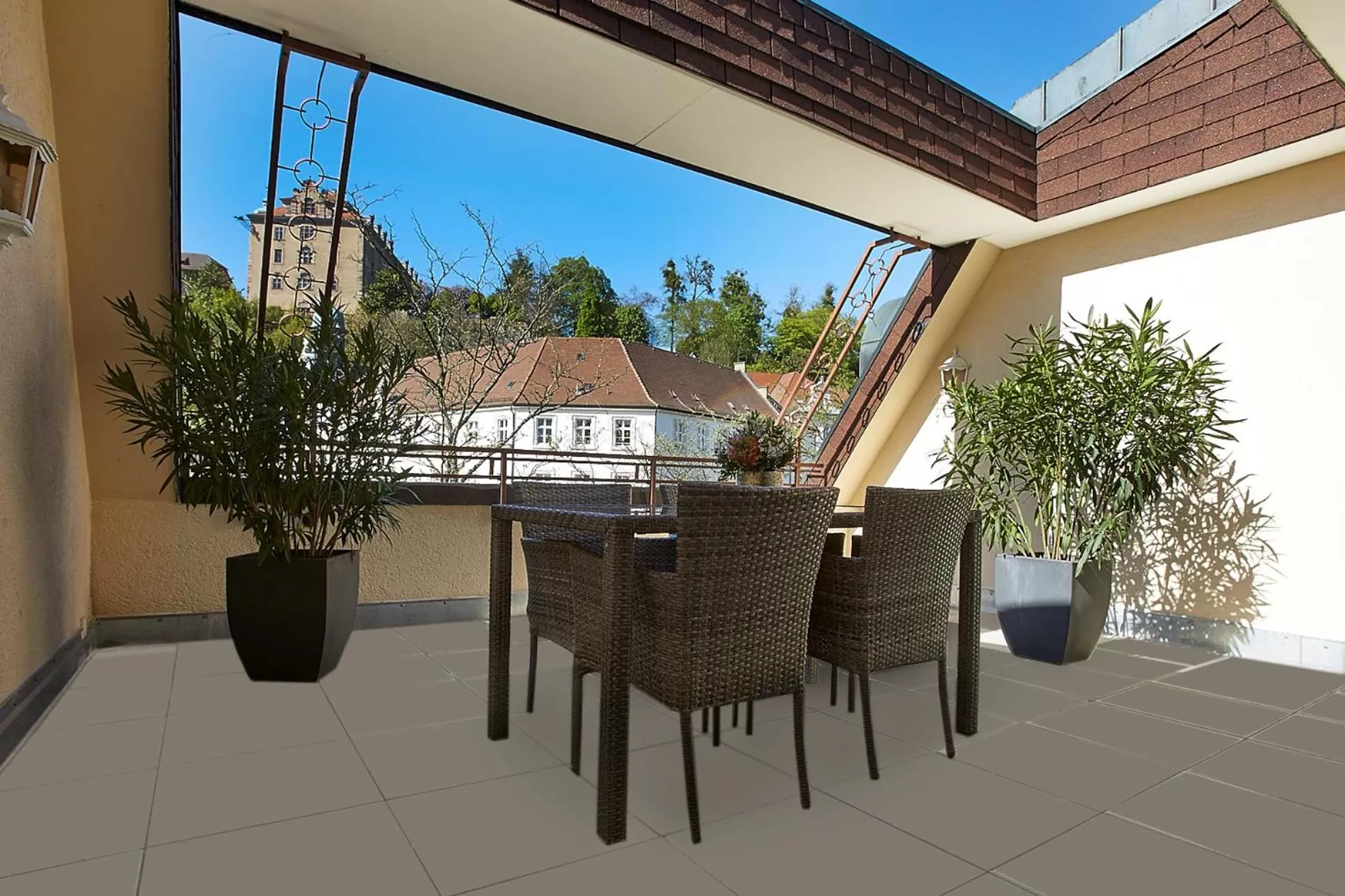 Balcony/Terrace in Hotel Beek by Anna